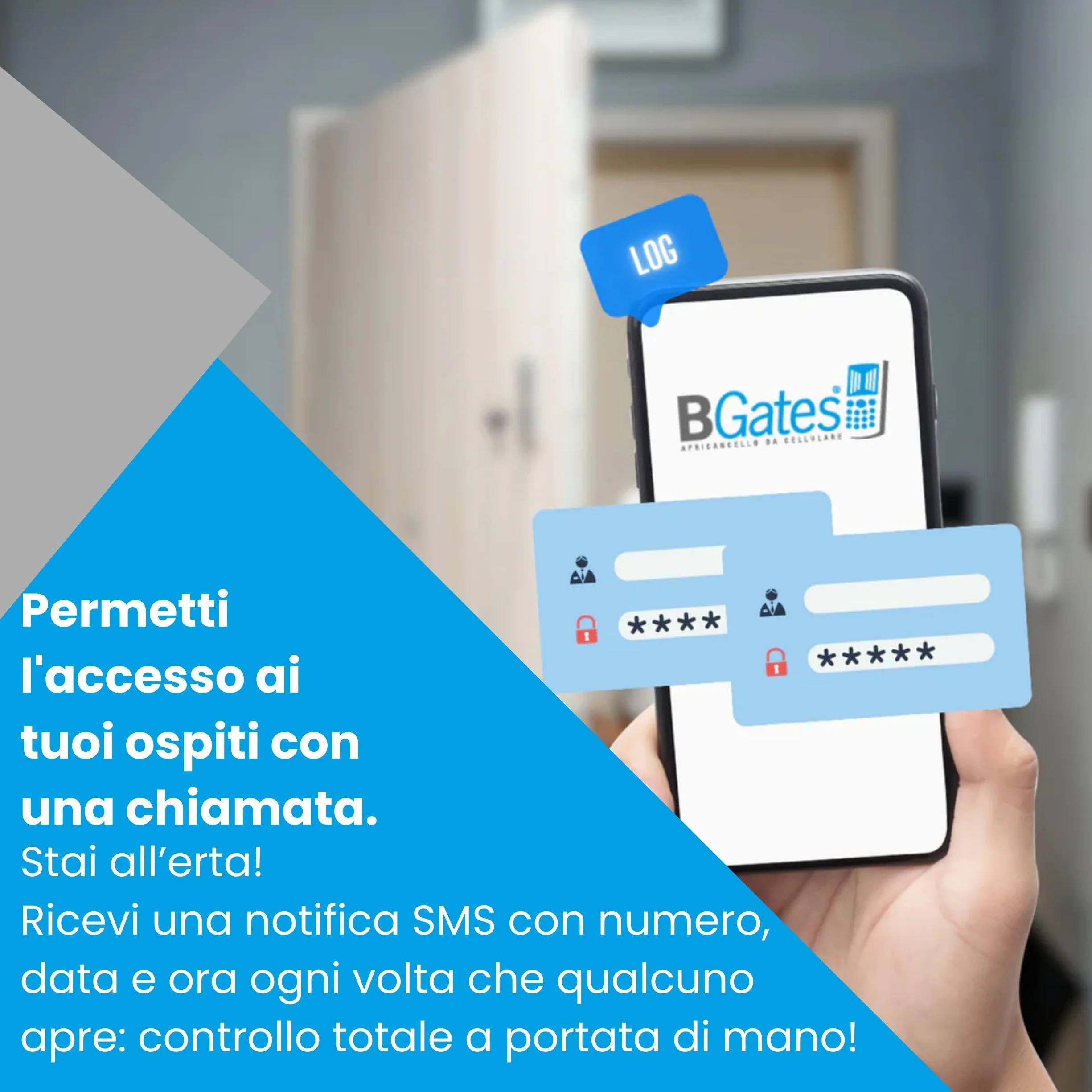 Apricancello GSM Bluetooth GT Smart per Cancello e Portone - Modulo Apertura con App iOS/Android