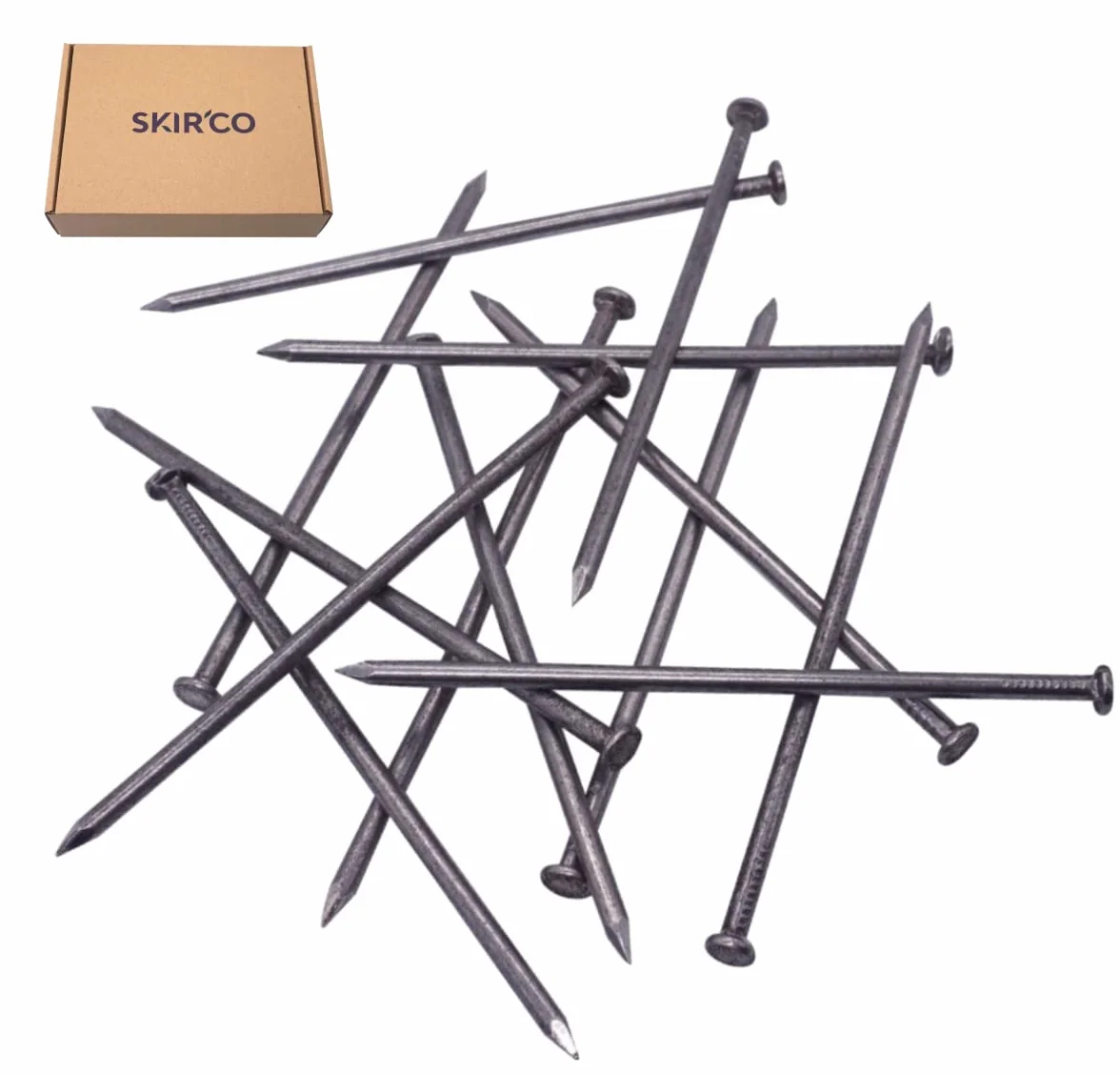 SKIR'CO Chiodi da costruzione in acciaio 5,0 x 150 mm testa piatta rotonda 70 sztuk