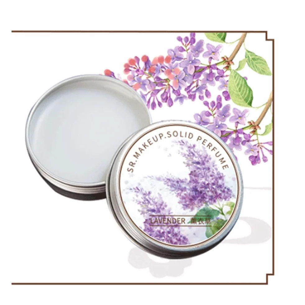 5 Pezzi Profumo da Balsamo Portatile Fragranze di Lunga Durata Eleganti Profumi Solidi Femminili (Fiori di Ciliegio)