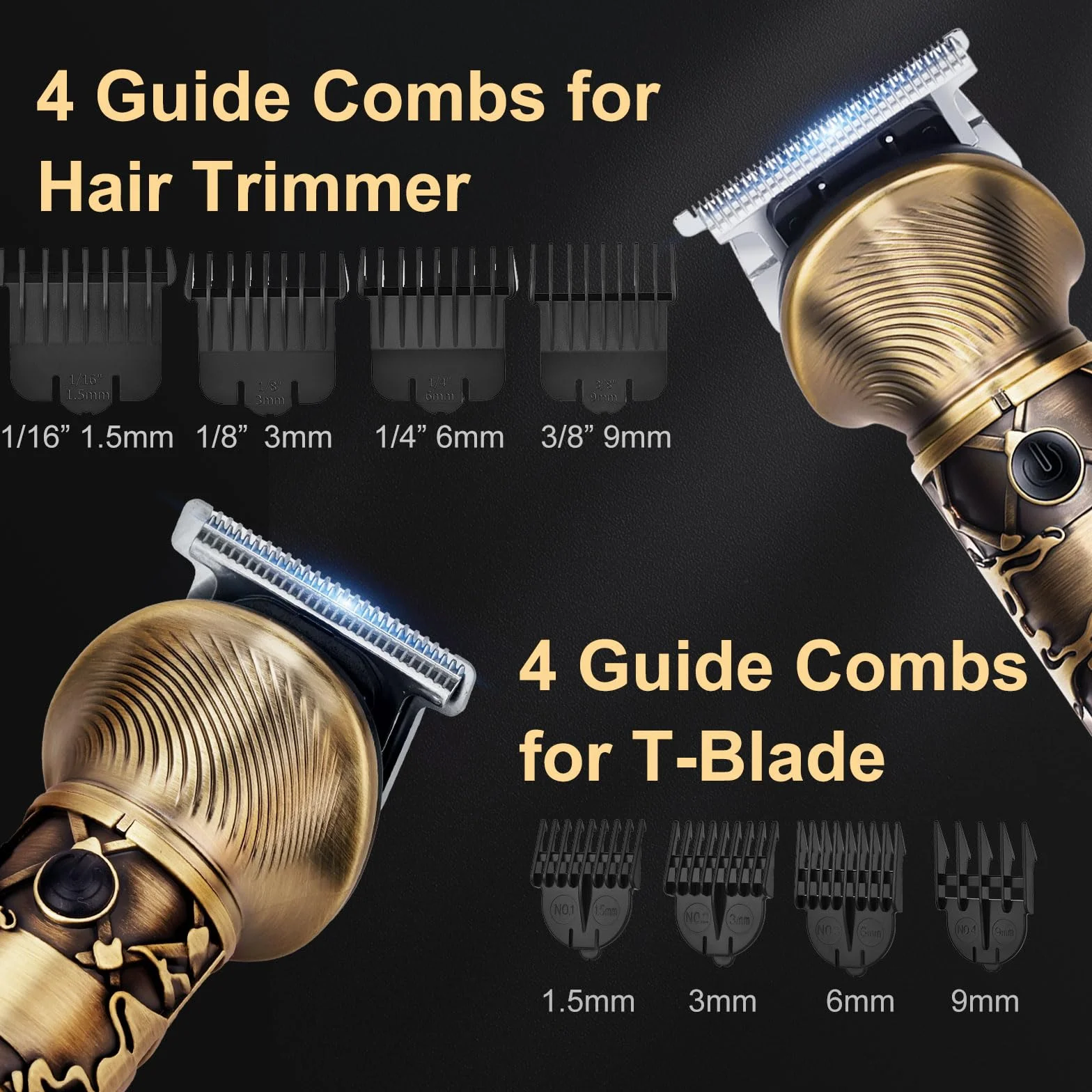 Tagliacapelli Uomo Professionale, Rasoio Elettrico Barba 6 in 1, Macchinetta per Capelli e Corpo, Regolabarba Tagliabarba Cordless Grooming Trimmer Kit con Display LED, Ricarica Rapida Tipo C