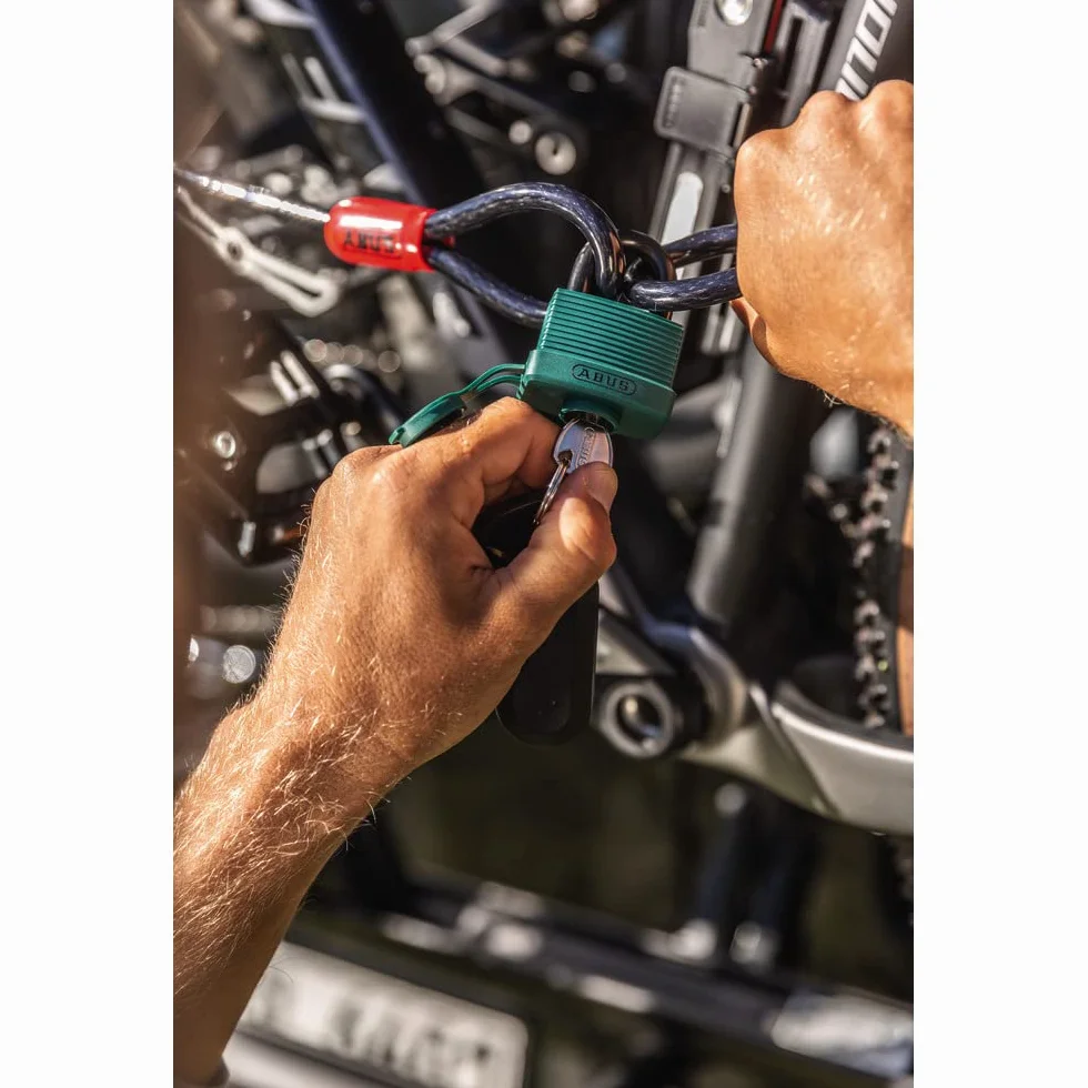 ABUS Cobra 8 loop cable cavo in acciaio rivestito in plastica sicurezza per biciclette e moto 2,5 metri 8 mm nero