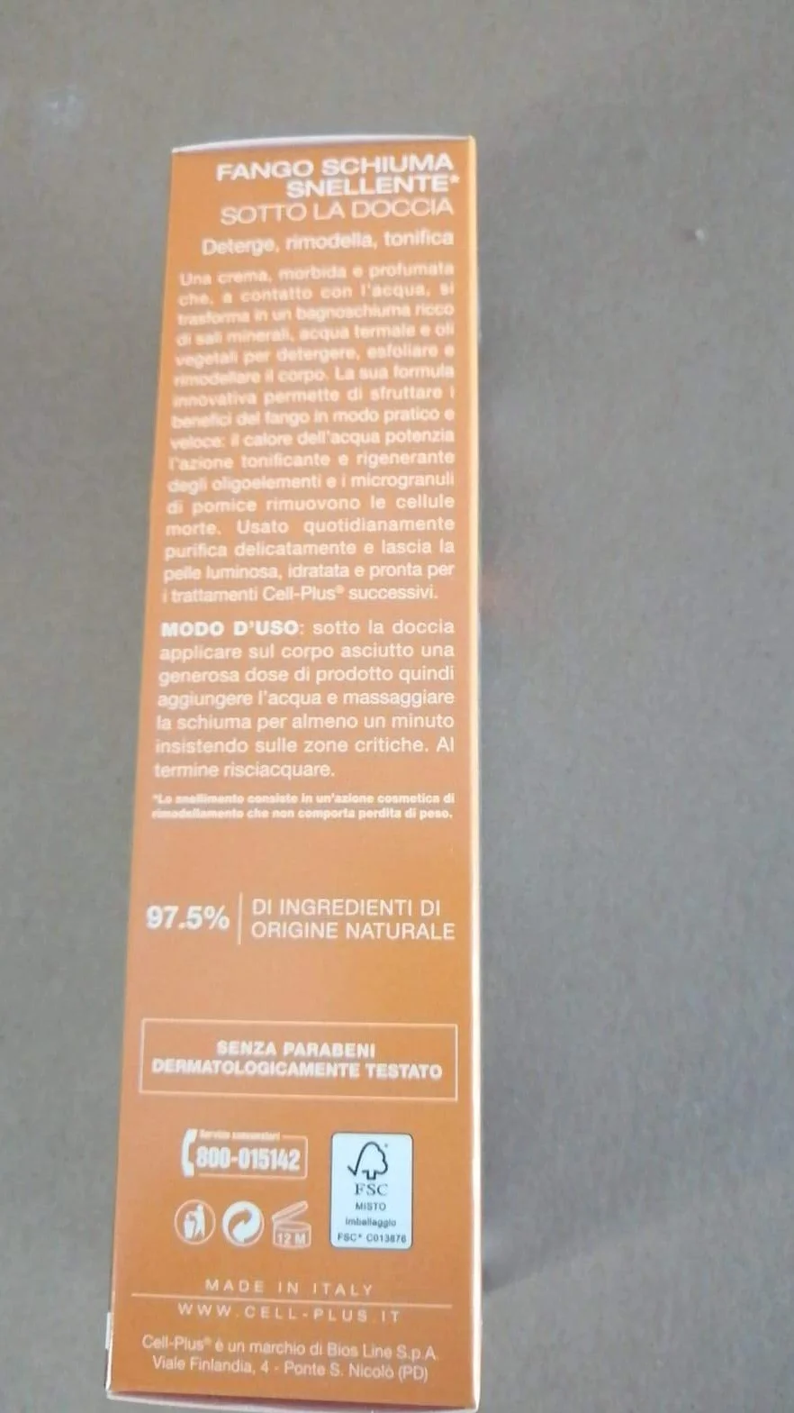BIOS LINE CELL-PLUS ALTA DEFINIZIONE FANGO SCHIUMA SNELLENTE SOTTO LA DOCCIA 100G CON ALGHE AZZURRE DI BRETAGNA