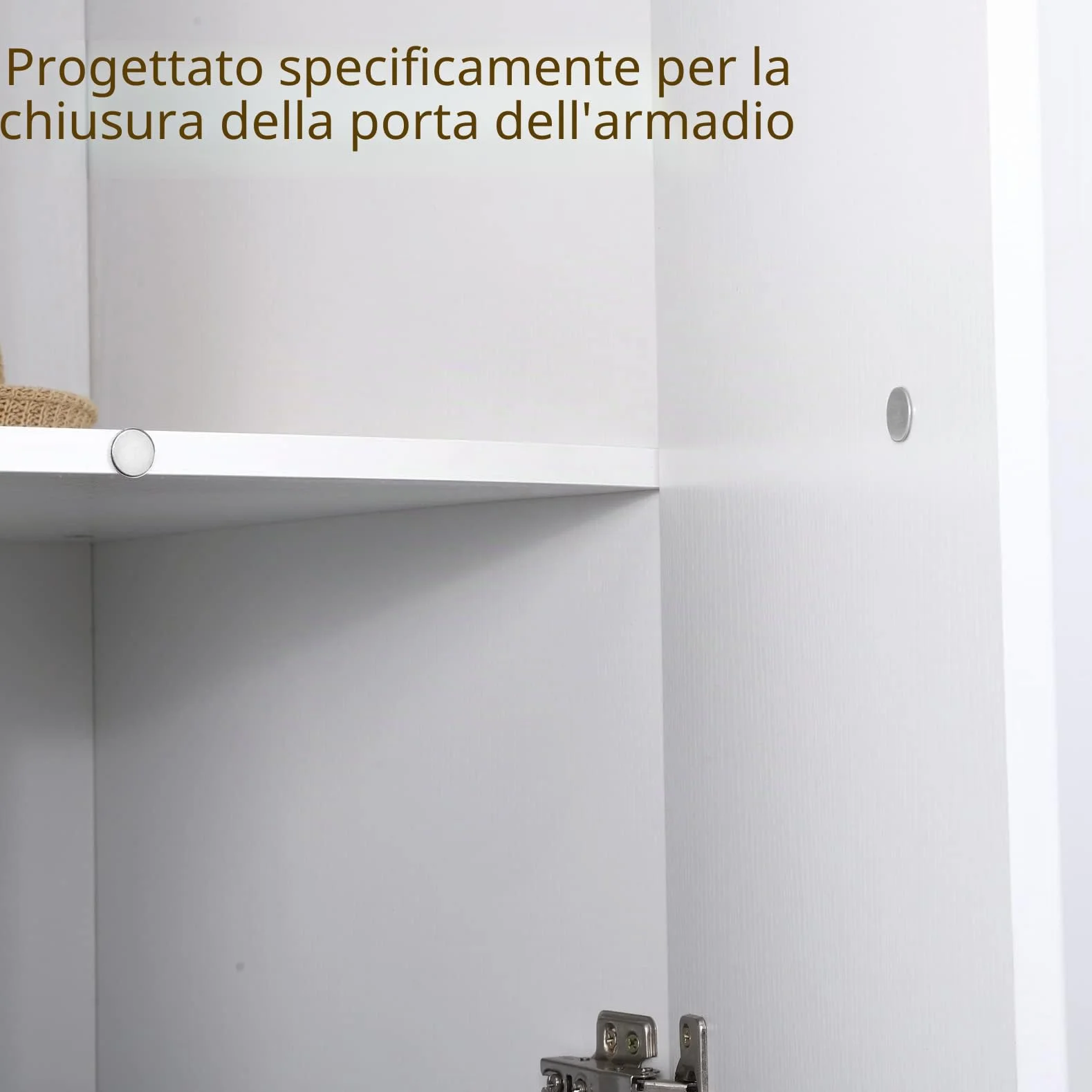 Mousike Magnetyczne zamknięcie do drzwi ultra cienkie Stal nierdzewna Szafka kuchenna D15-4