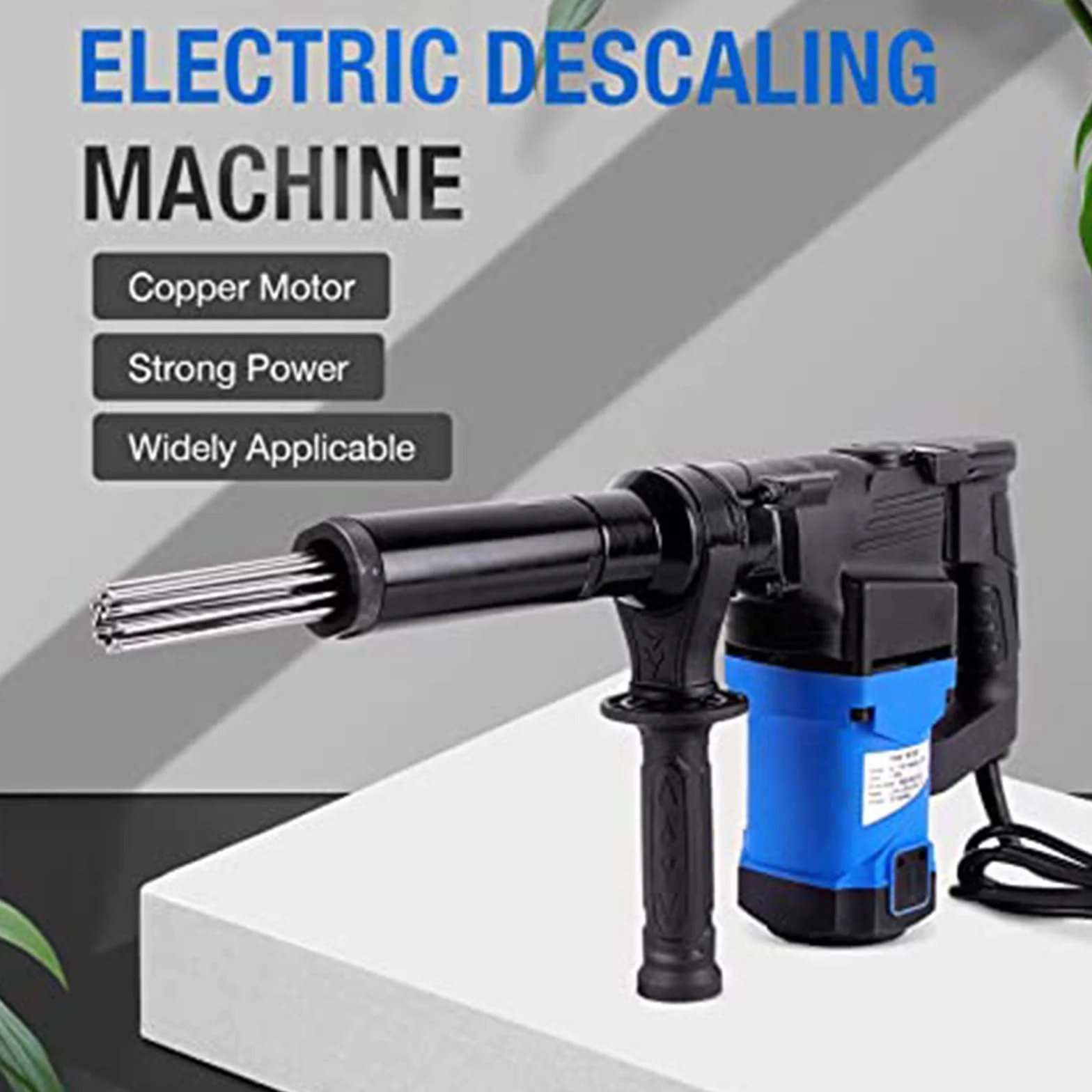 Ablatore Elettrico ad Aghi 1100W, Scalpelli a Getto per Rimozione Ruggine e Vernice, 220V