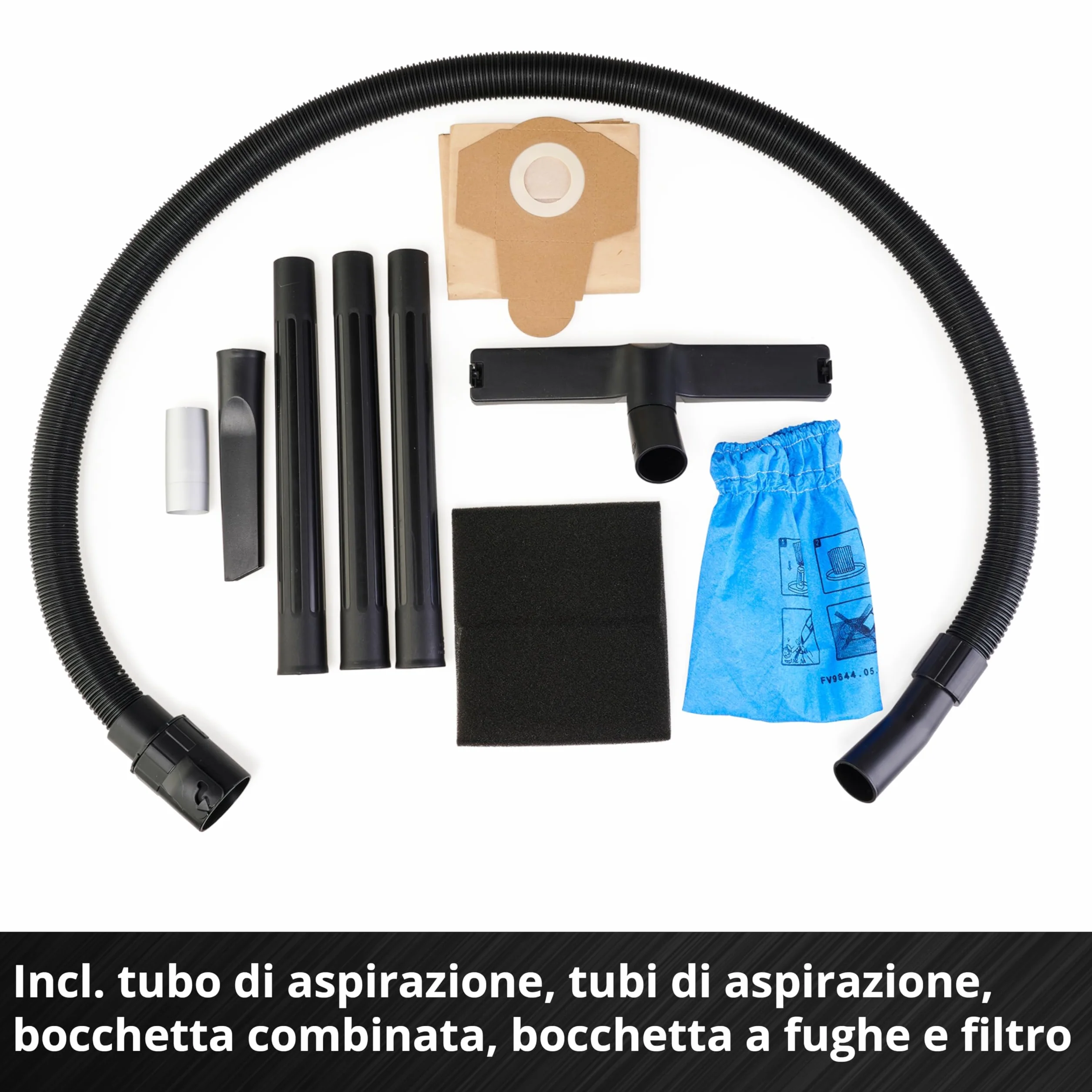 Einhell TC-VC 18/15 Li-Solo Aspiratore solidi e liquidi a batteria Power X-Change 18V 15L 80 mbar 150 cm