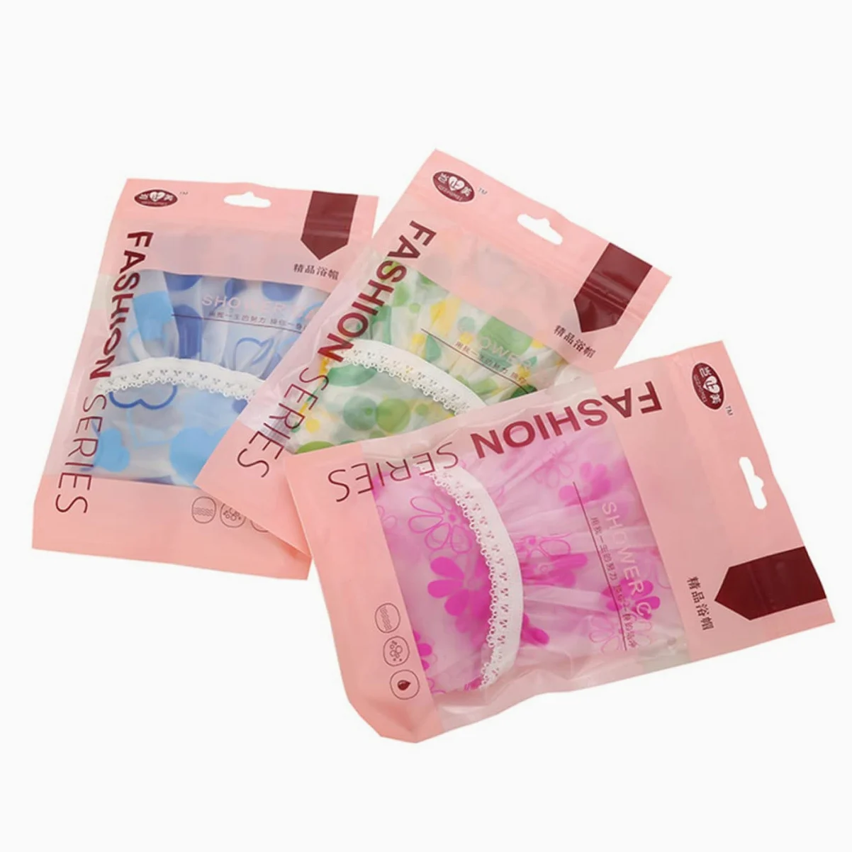 Healeved 20pezzi Cuffie Impermeabili Da Design Stampato Cuffie Regolabili Pe Per Casa Salone Di Bellezza e Viaggi Colorazioni Miste Comode e Sicure Da Indossare