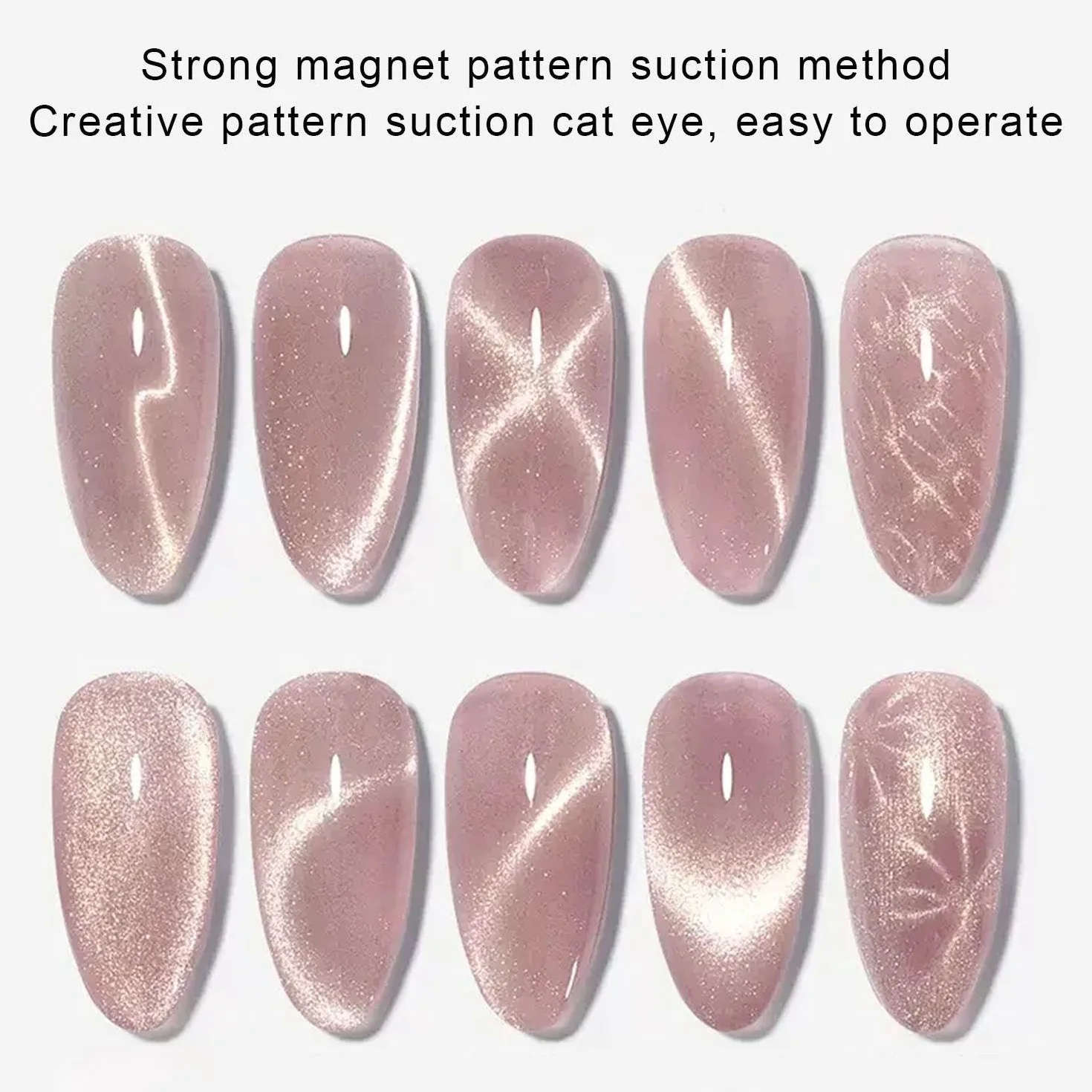 Bastoncini Magnetici da 2 Pezzi, Accessori per Nail Art Multifunzionali, Strumenti per Creare Effetti Occhi di Gatto, Adatti per Scene di Nail Art Fai-da-Te.