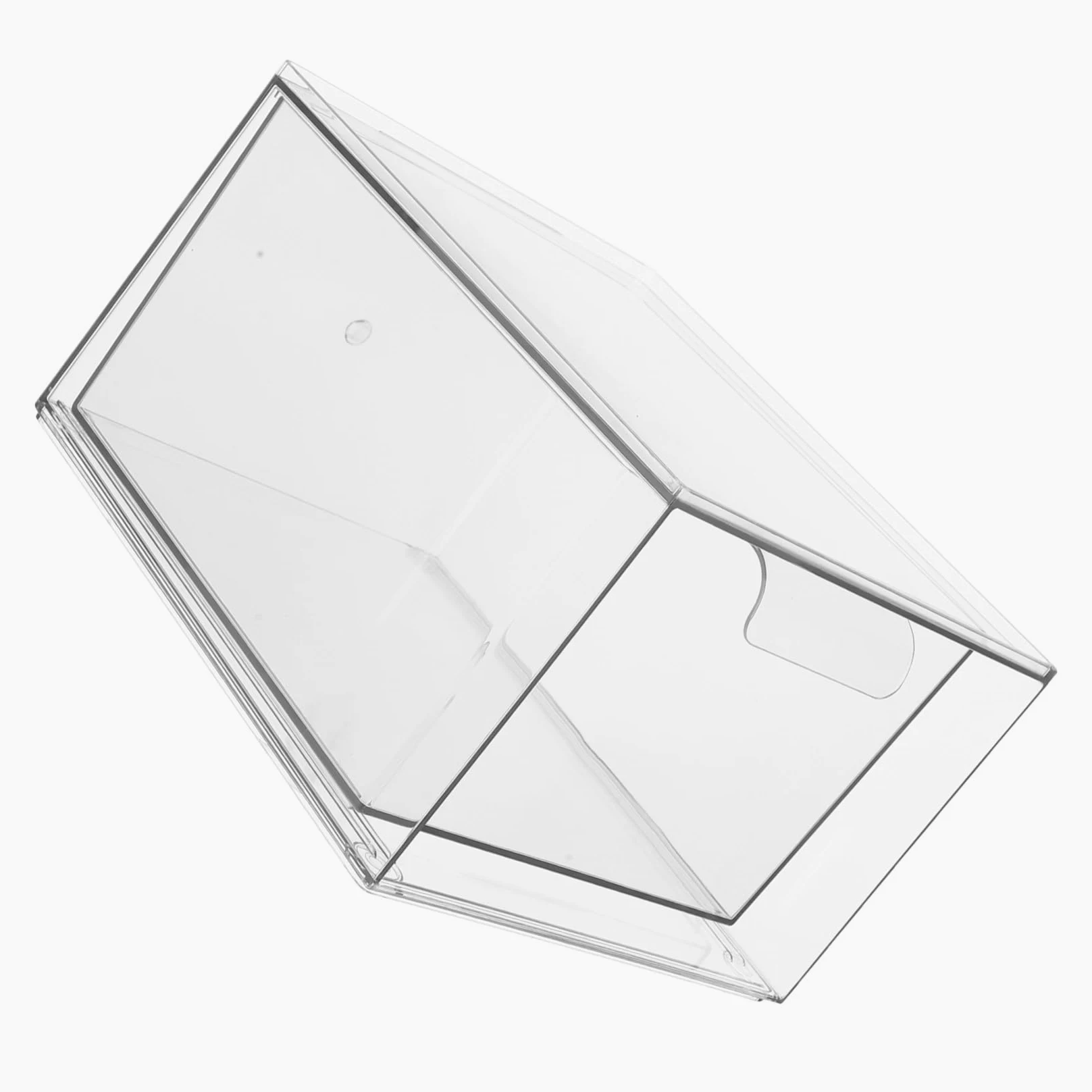 Organizer per Trucchi in Acrilico Trasparente con Impilabili Porta Prodotti per Cura Fazzoletti per Bagno e Lavabo Salvaspazio e Comodo