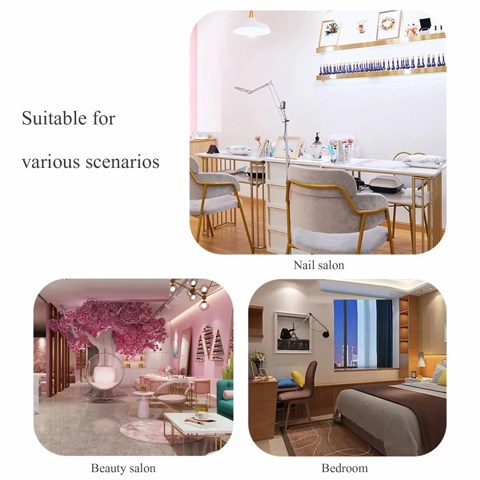 Tavolo per manicure scrivania per unghie per onicotecnico,Stazione per unghie moderna con texture marmorizzata con ripiani aperti ,Tavolo per unghie in legno per salone di bellezza e spa toletta
