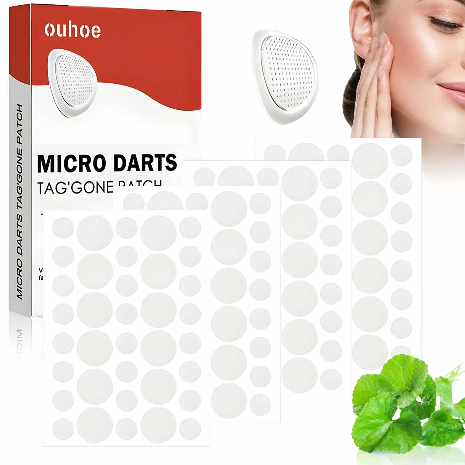 144 cerotti per brufoli idrocolloide, set di toppe per brufoli e assorbenti, adatti per tutti i tipi di pelle, Blusoms Microdarts Tag'Gone Patch
