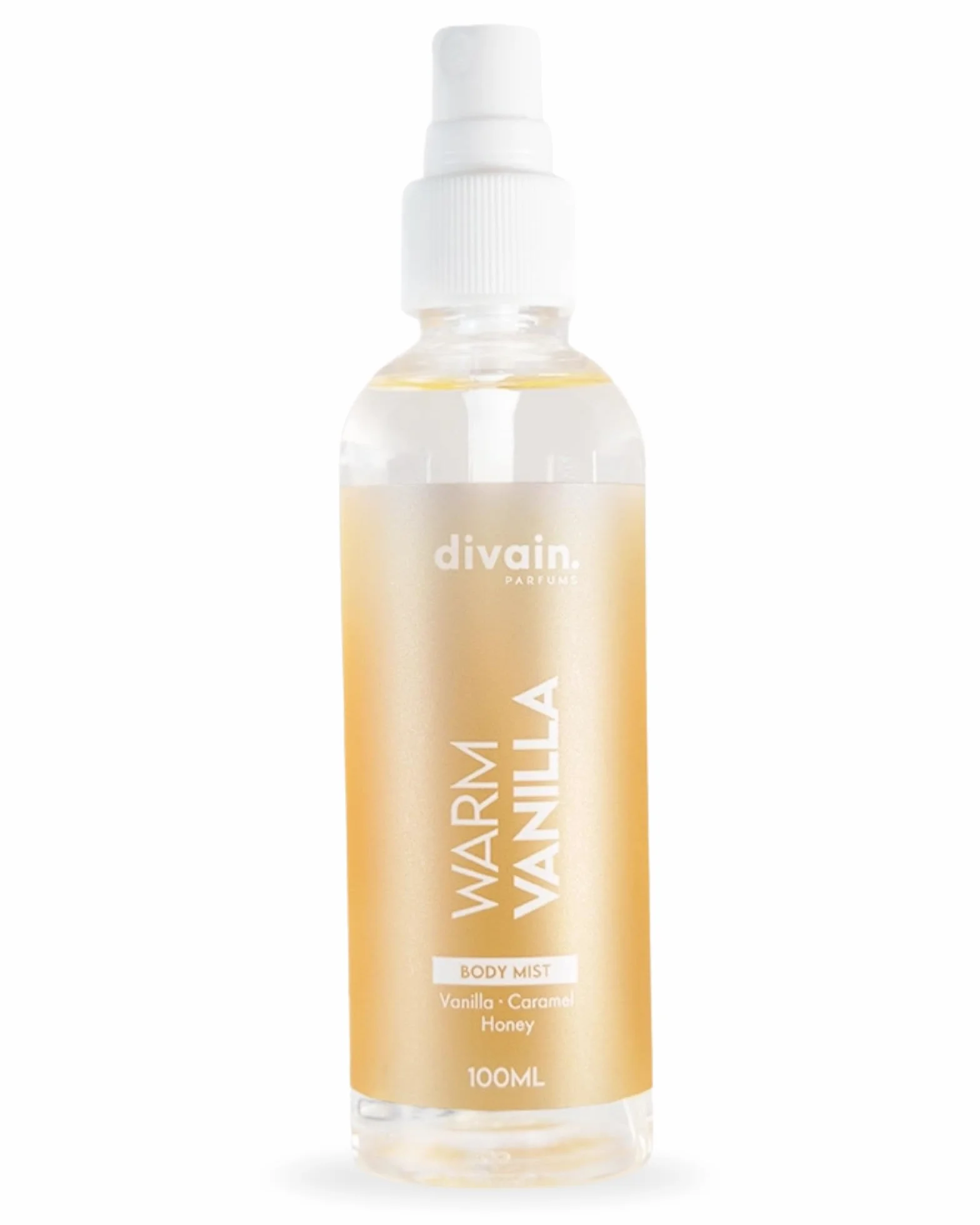 Warm Vanilla Body Mist 100ml | Acqua Profumata Orientale Gourmand, Accogliente & Confortante, con Vaniglia Calda, Unisex | divain.Parfums