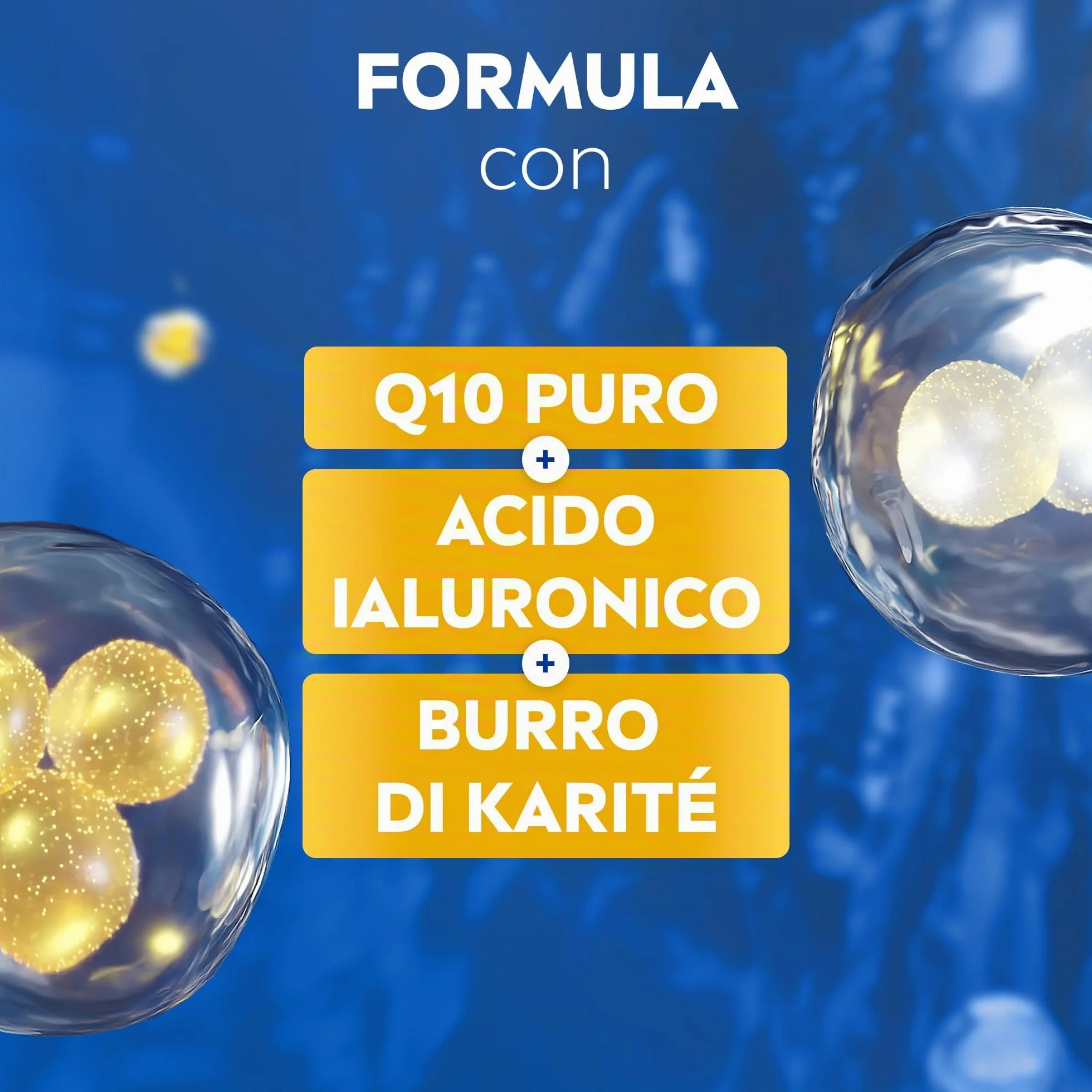 NIVEA Q10 Rassodante + Ringiovanente Aree specifiche 400 ml, Crema rassodante corpo con Coenzima Q10 e Acido Ialuronico, Crema idratante corpo 72h tonificante per seno, braccia, pancia, glutei e gambe