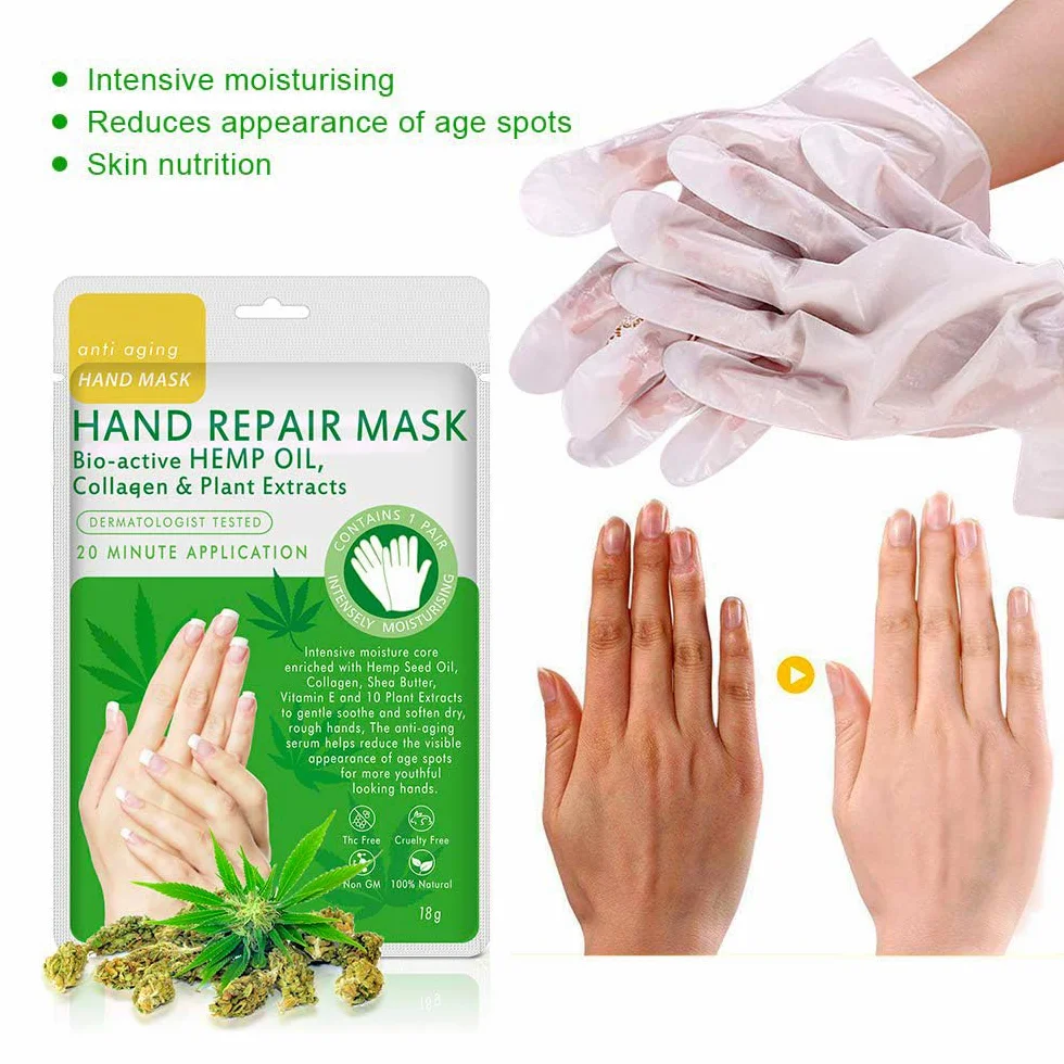 Maschera per Mani 3 Paia Guanti Idratanti Mani Maschera Antietà Rigenerante Nutriente per Invecchiamento a Secco e Screpolate per donne e uomini