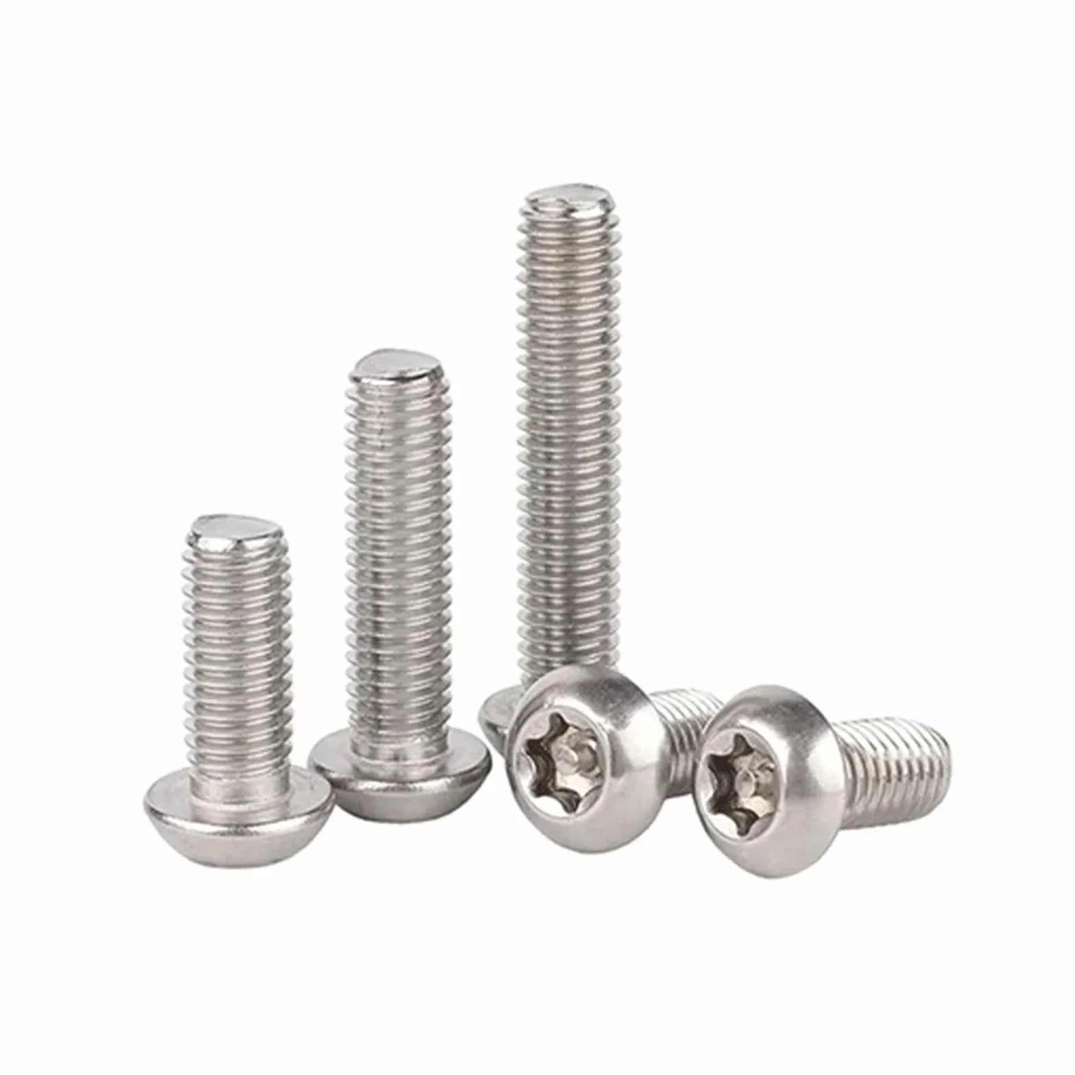 Bullone di sicurezza antifurto M3 Torx a sei lobi testa tonda perno acciaio inossidabile 304 12mm