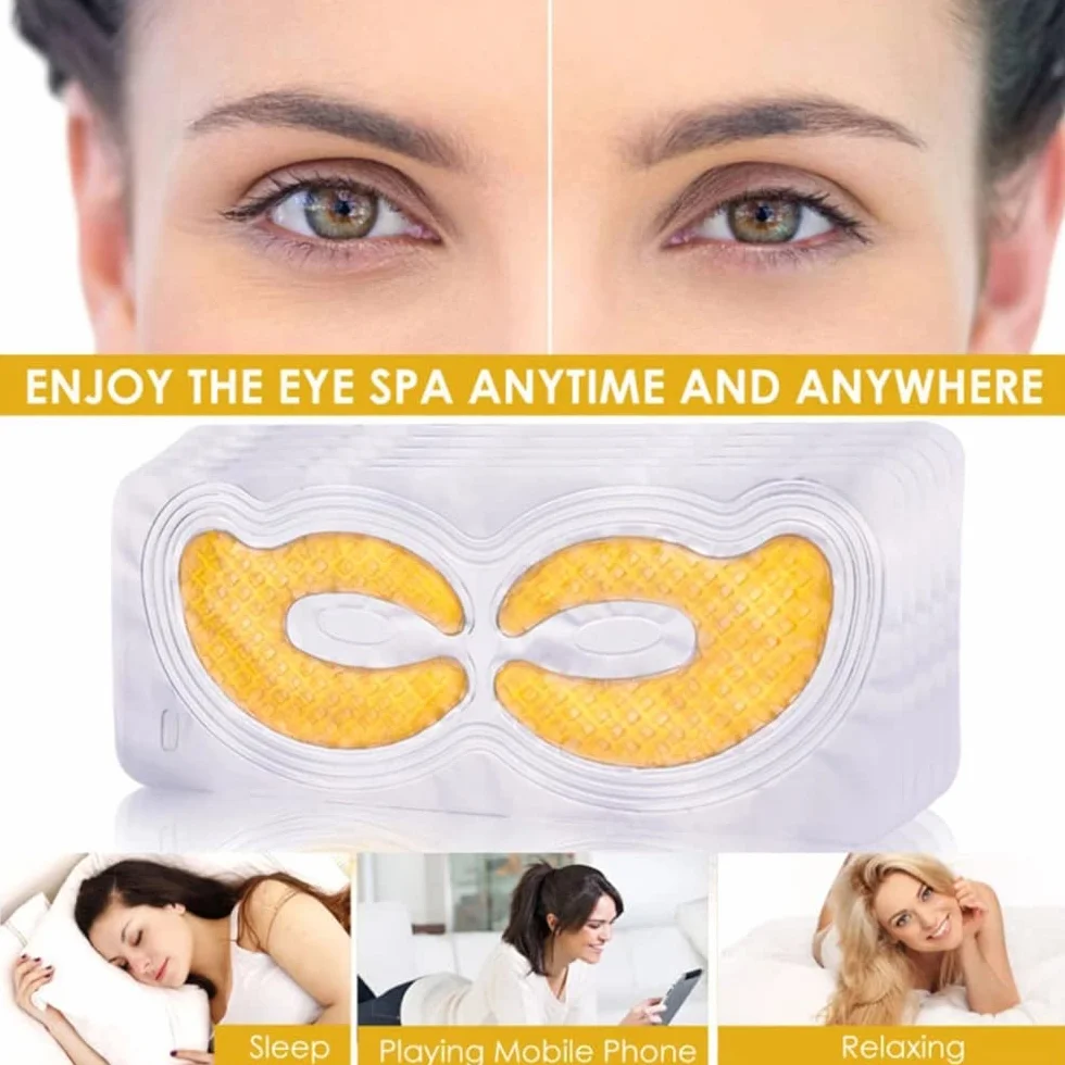 Maschera per gli occhi, Eye Patch, Eye Mask, Occhi Pads, Maschera d'occhio del collagene, Maschere Eye Gel Patches - Idratante, anti-rughe, anti-età, cerchi scuri ed elimina tasche, 5 Pairs