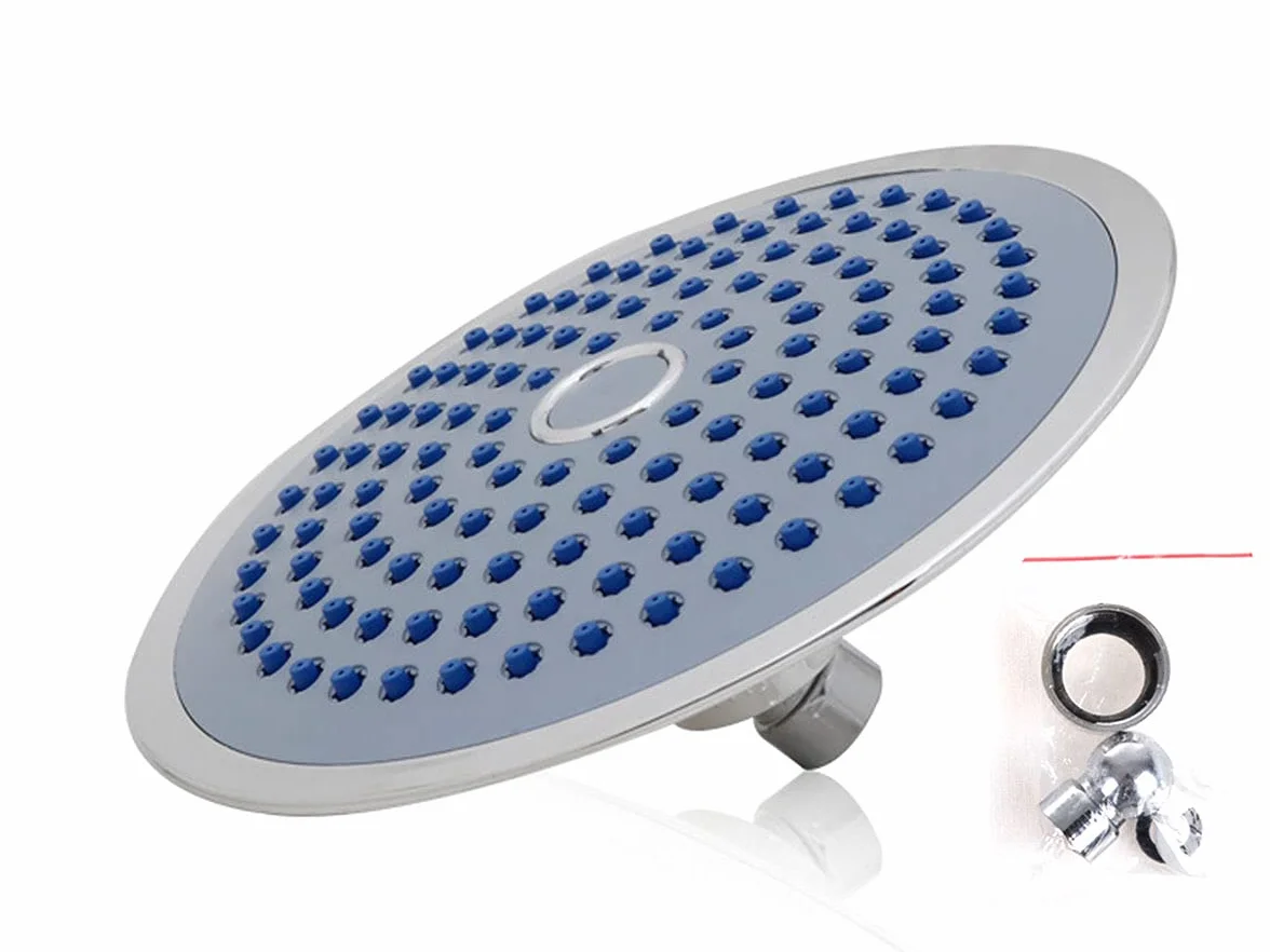 Soffione Doccia Rotondo a Pioggia Alta Pressione Cromato 190cm
