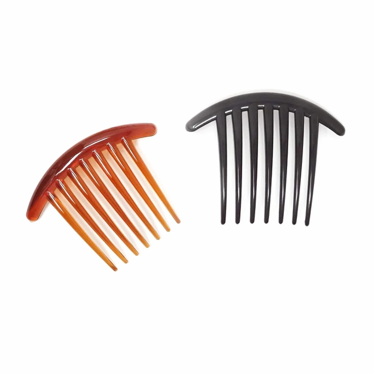 2 Pezzo Fermagli Eleganti a 7 Denti - Accessori per Capelli da Sera e Giorno, Pettinini Laterali per Trecce e Chignon Francese, Adatti a Donne e Ragazze per Ogni Occasione Speciale.