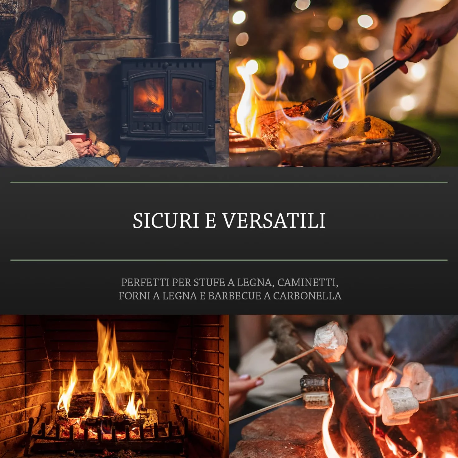 Log Barn Accendifuoco Naturale 500 sztuk do Stufa, Pizza, Kominek, Grill