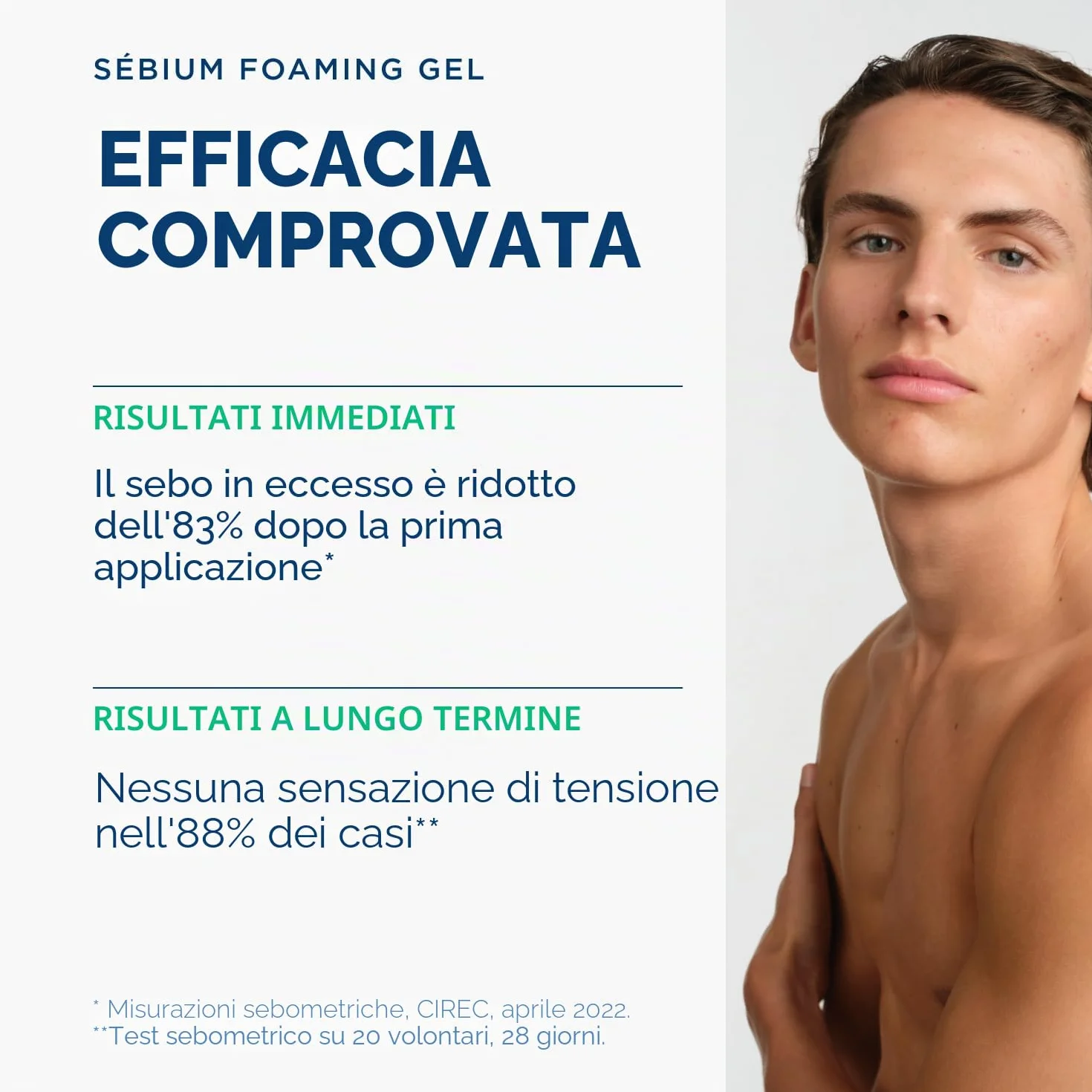 BIODERMA Sebium Gel schiumogeno – Detergente purificante delicato – Rimuove sebo in eccesso e impurità – Pelle mista a grassa – prescritta dai dermatologi – Flacone pompa 400 ml