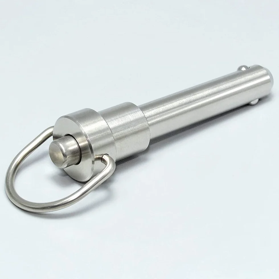 Perni autobloccanti a sfere acciaio inox M10 L15 mm bloccaggio sicurezza sgancio rapido