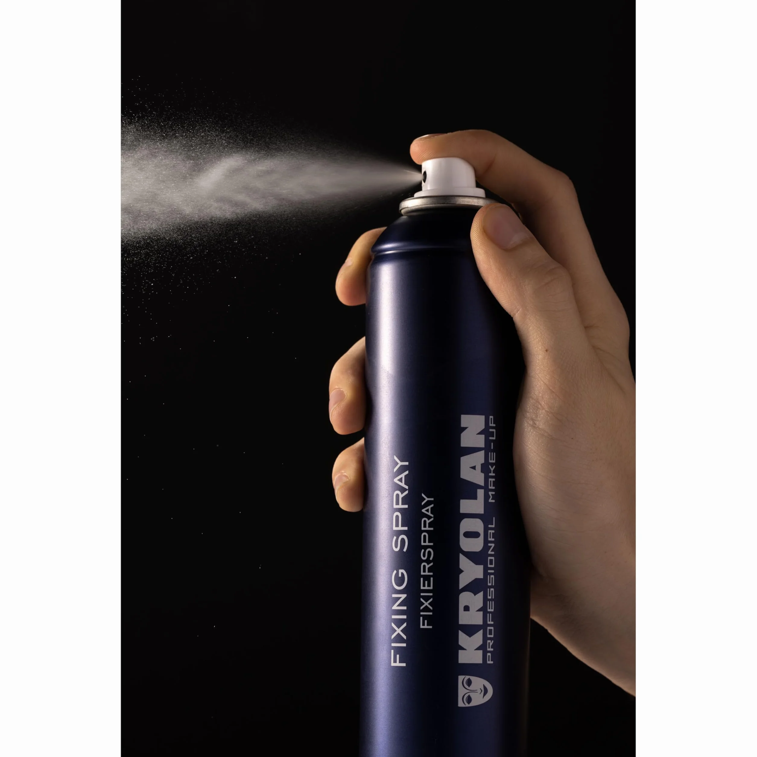 Kryolan Spray fissante 300 ml – Spray fissante professionale per un trucco a lunga tenuta, resistente all'acqua e alle sbavature – Perfetto per professionisti e appassionati di trucco
