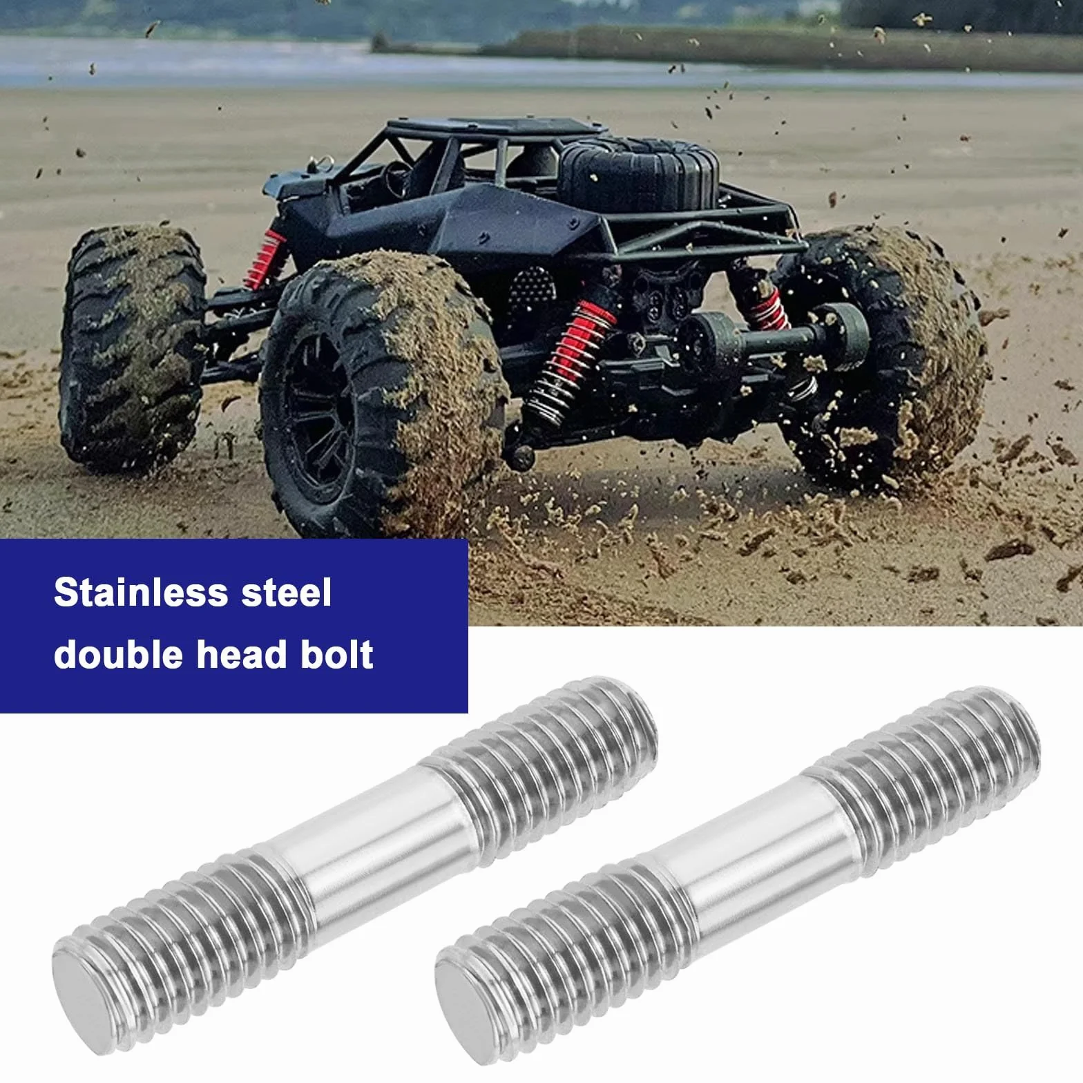 Śruba dwustronna M8x40 304 stal nierdzewna 40 sztuk