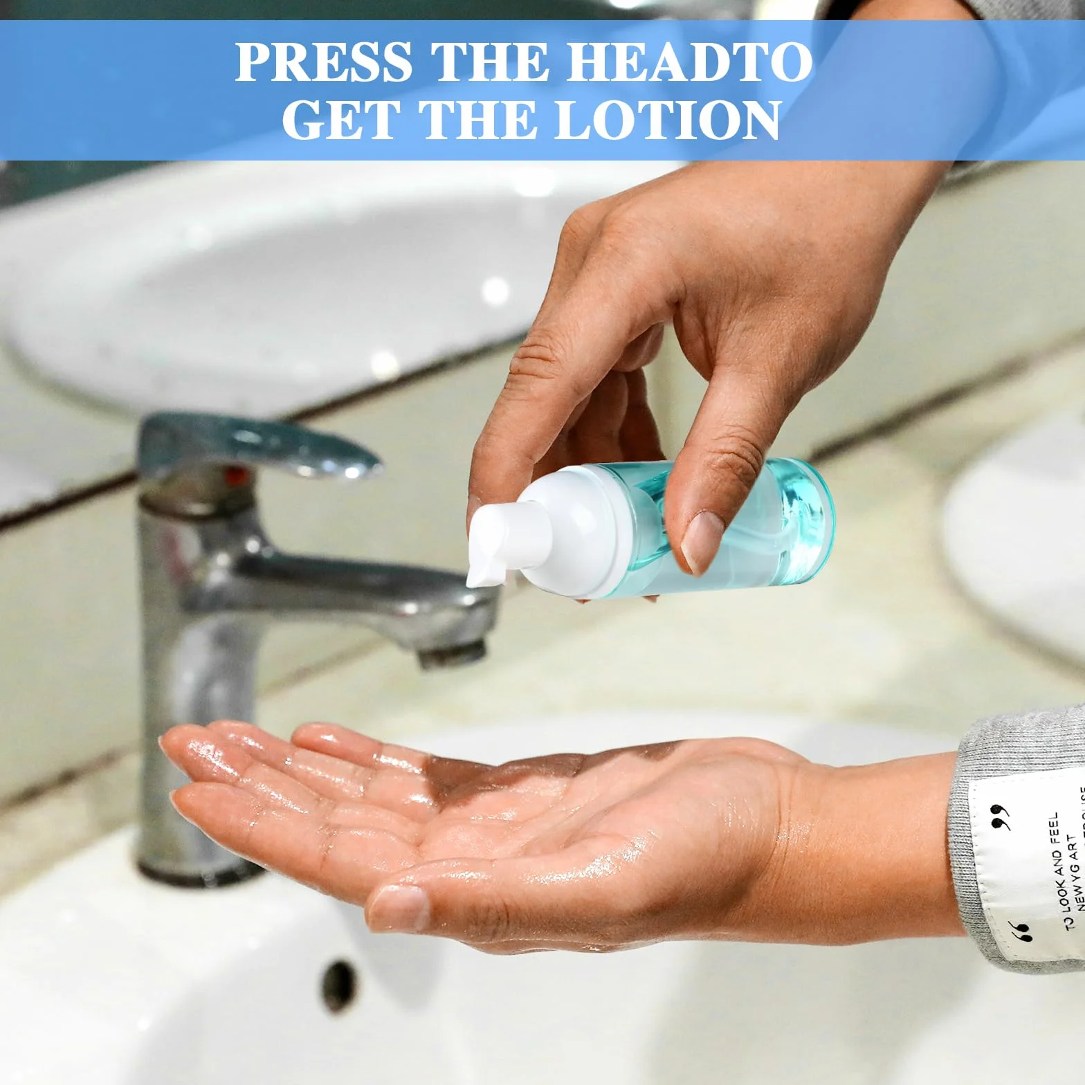 Confezione da 2 flaconi da viaggio in schiuma da 50 ml, dispenser di sapone in schiuma di piccole dimensioni, in plastica trasparente, mini contenitori vuoti ricaricabili, per lavaggio viso, shampoo e