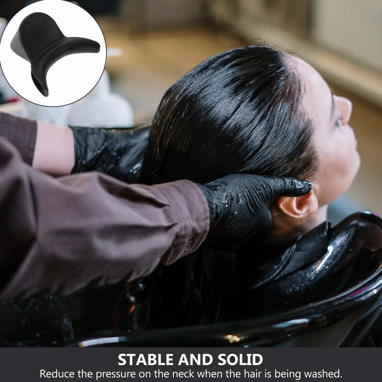Cuscino Poggiatesta Per Shampoo Da Salone Supporto Cervicale Morbido e Resistente, Cuscino Comodo Per Collo Per Lavaggio Chioma in Vasca, Accessorio Professionale Per Parrucchieri e Spa