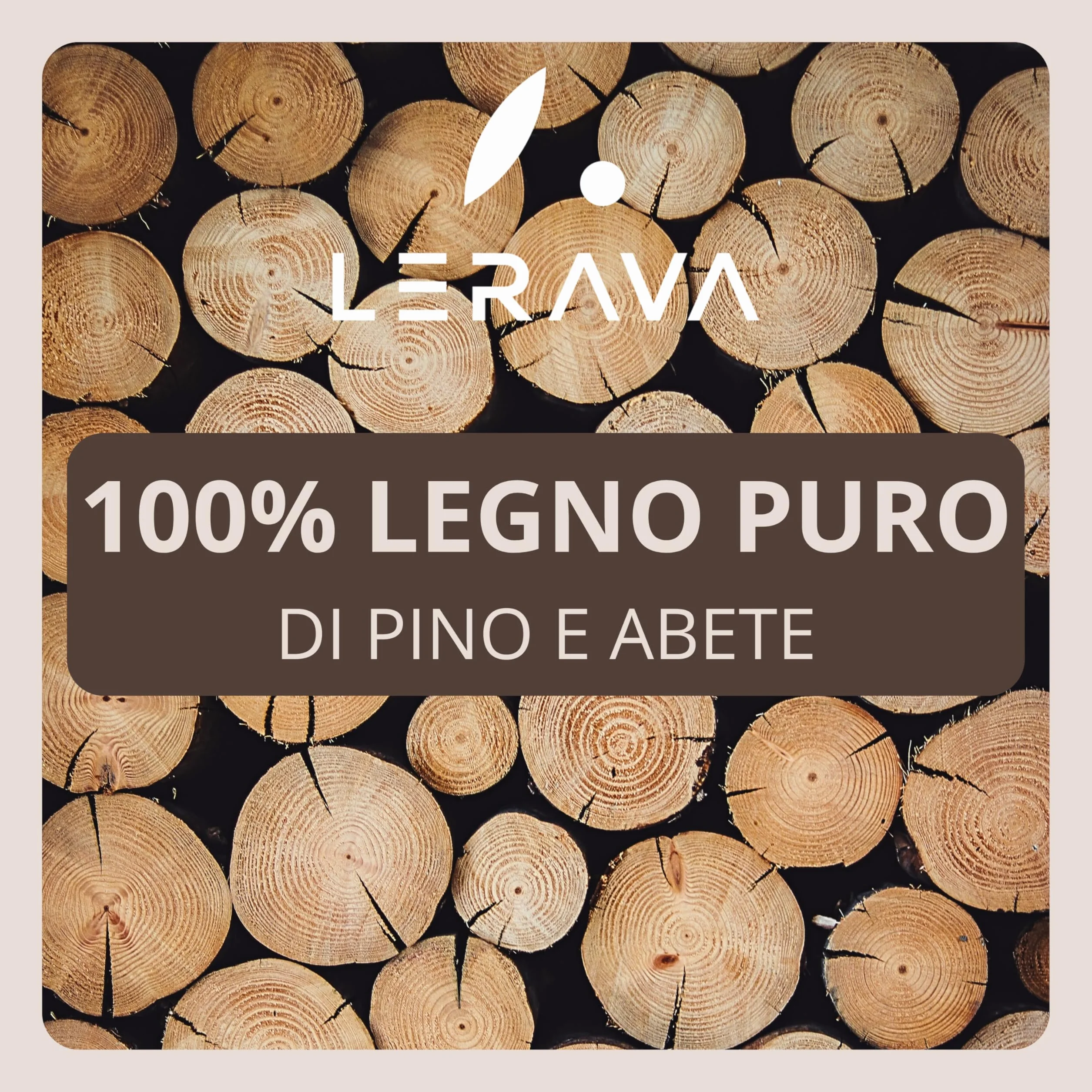 LERAVA Legnetti Accendifuoco 2,5 kg - Legna da Ardere per Camino Naturale in Legno di Pino e Abete