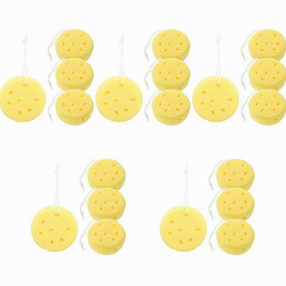 FRCOLOR 20pezzi Spugna Da Bagno Morbida Loofah Per Per Uomini e Donne Struttura Nido Ape Assorbimento Eccellente Perfetta Per Regali e Occasioni Speciali
