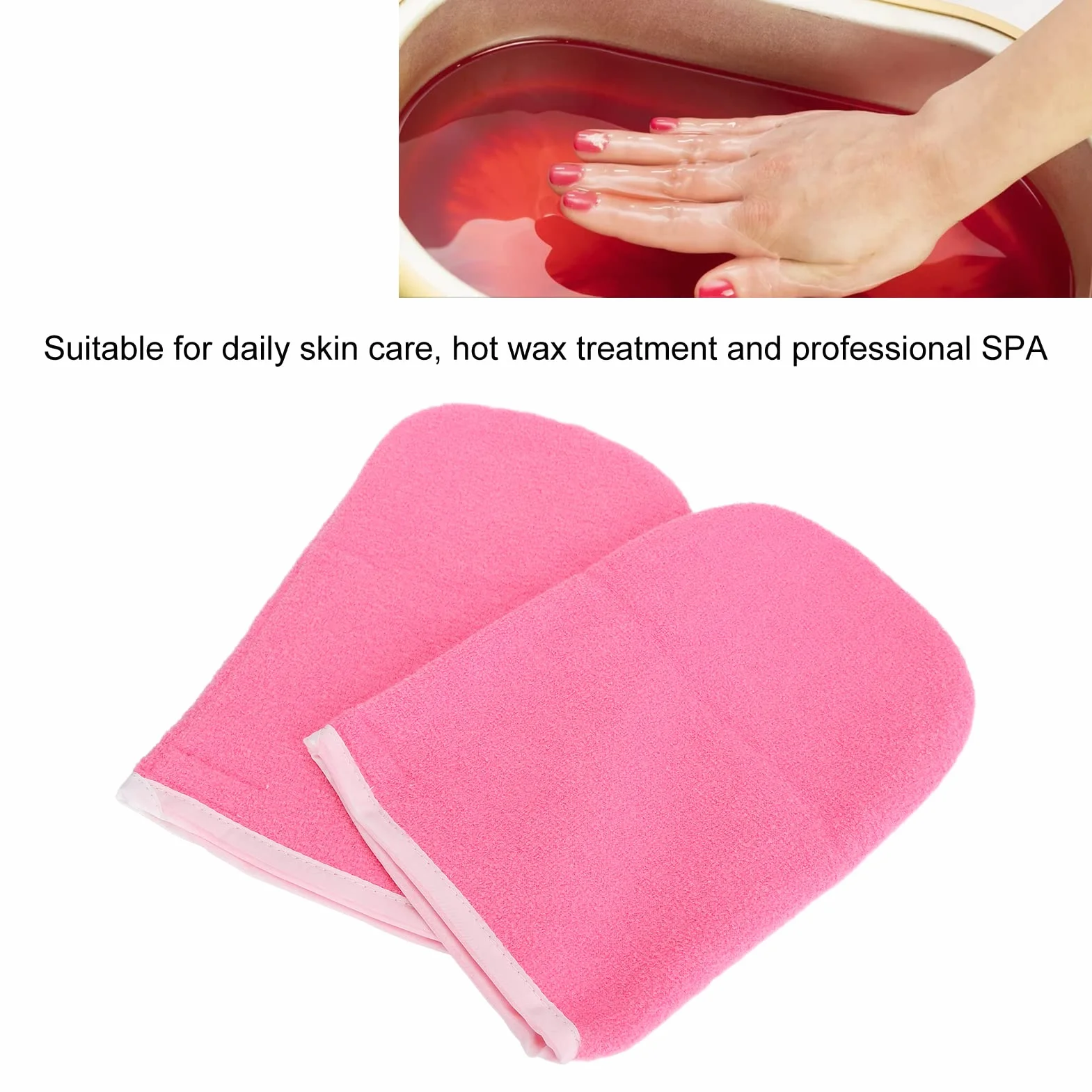 Guanti di Paraffina, 2 Pezzi Guanti da Bagno di Paraffina Guanti di Paraffina Guanti per Mani Guanti Riutilizzabili SPA per Terapia del Calore Guanti Isolati, Guanti per Mani Trattamento di Terapia Te