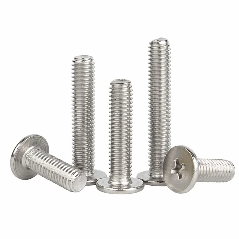 Bulloni Acciaio inossidabile 304 M5 x 14 Testa piatta Croce Viti per computer