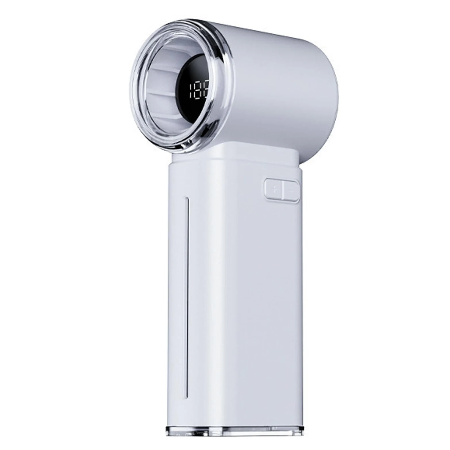Ventilatore nebulizzatore portatile – Mini nebulizzatore portatile ricaricabile con display digitale e velocità regolabili per viaggi, esterni, casa e ufficio