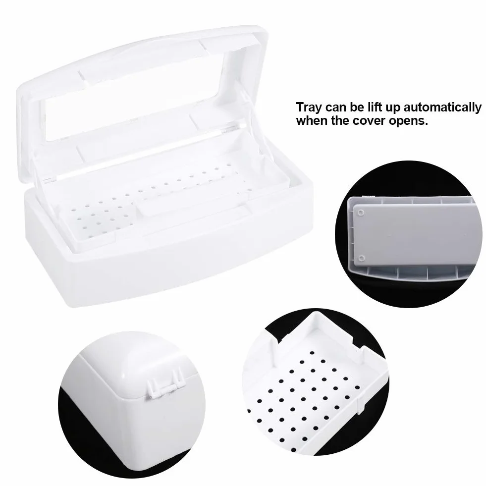 UV dis Box - Box sterilizzatore UV, Strumenti Nail plastica Strumenti di dis contenitore di sterilizzazione scatola manicure for Salon