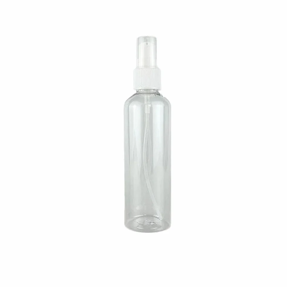 generico Flacone Spray a Nebbia Fina da 100ml, Contenitore Ricaricabile in Plastica Trasparente per Capelli, Piante, Pulizia, Sprayer Portatile per Viaggi
