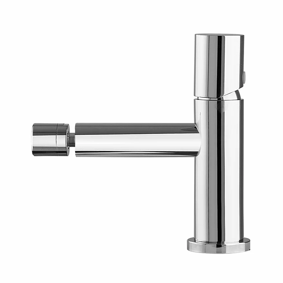 GEMINI Set miscelatori lavabo e bidet cromo acciaio inox manopola rotante