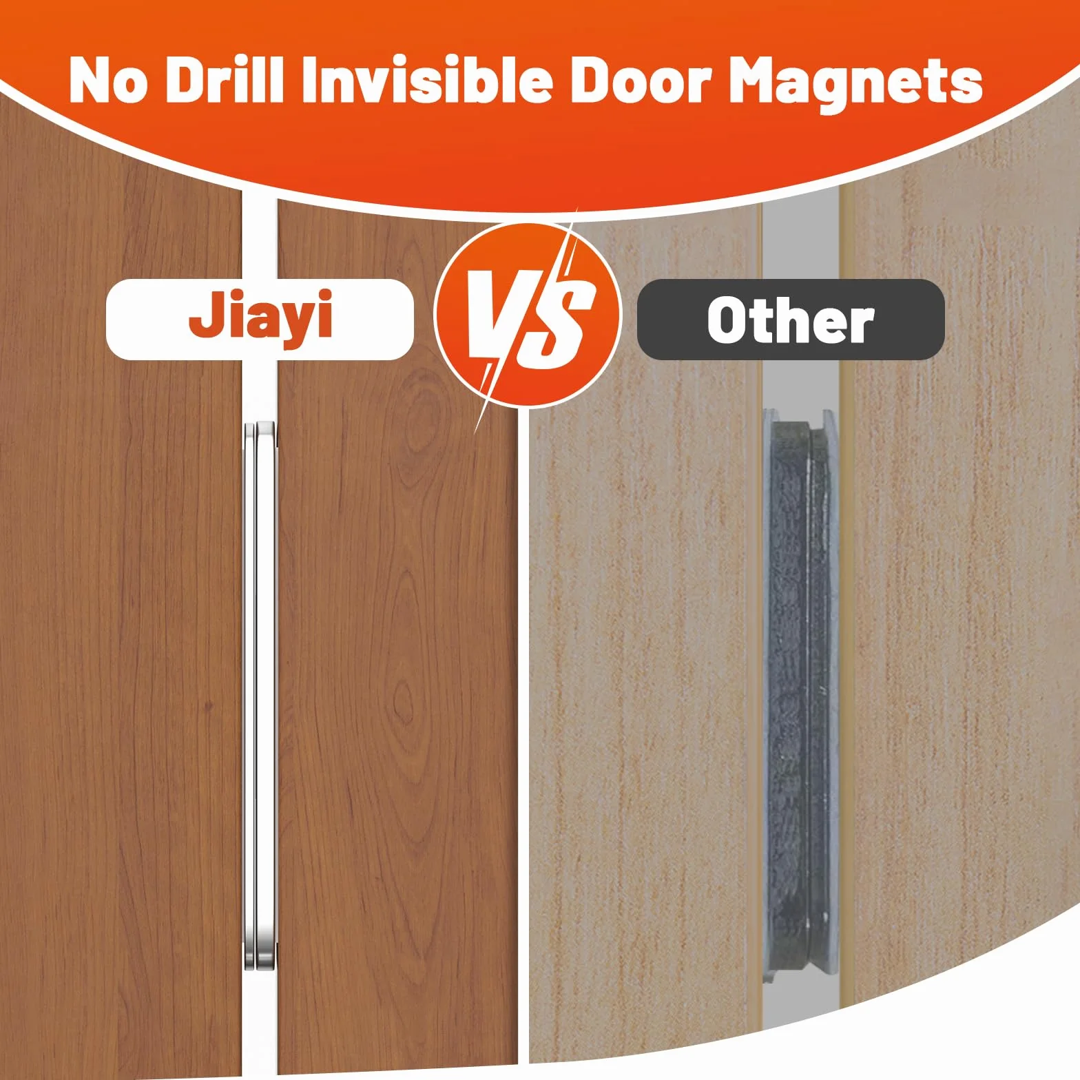 Chiusura Magnetica Ultra Sottile 6 Pezzi Argento, Calamita per Mobili in Metallo, Magneti Adesivi per Porte Armadi Cucina