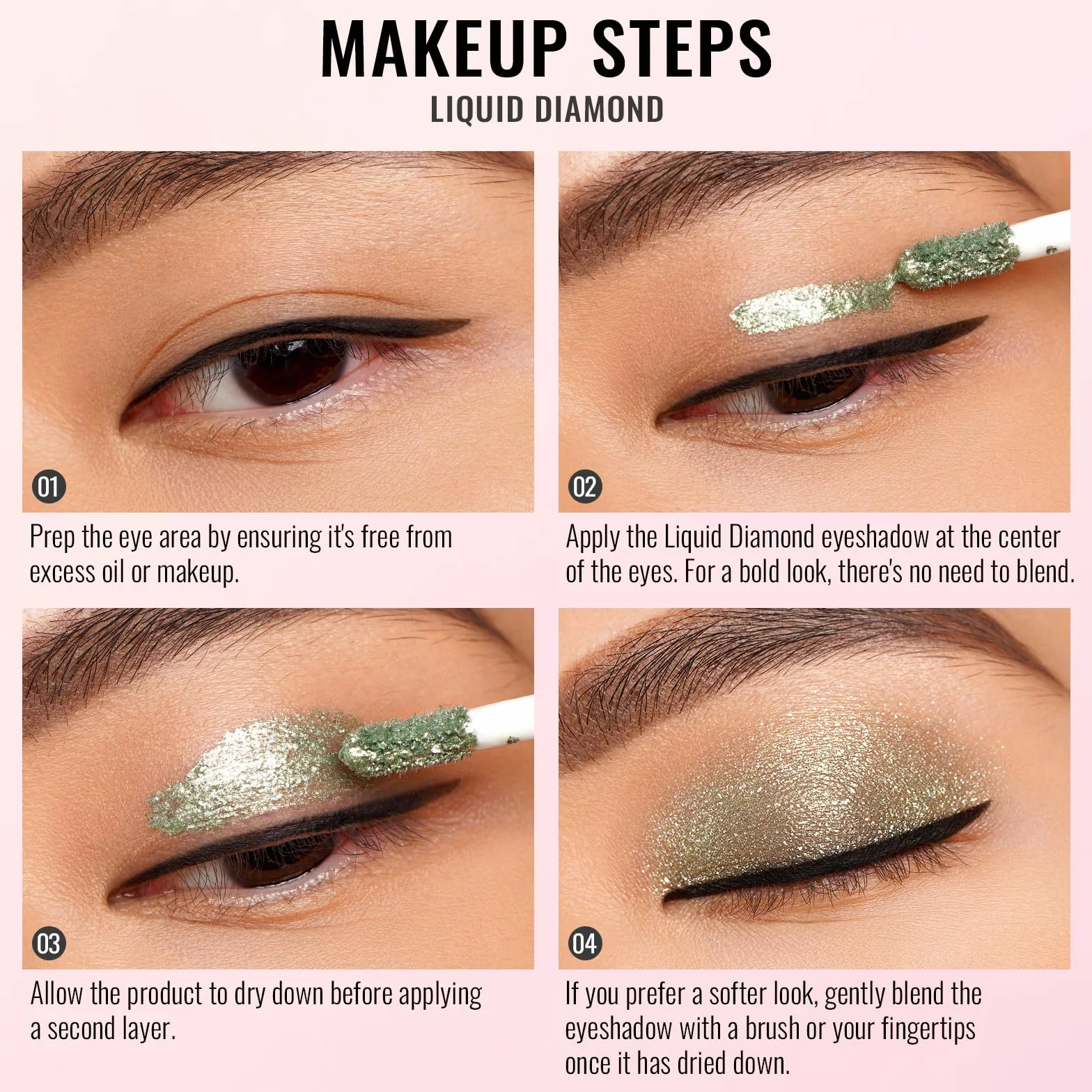 Oulac Ombretto Liquido Bio Glitter Occhi - per Brillantini Make Up con Aspetto Sbalorditivo e Luccicante, Senza Rughe, Analcolico, Non Grasso, Vegan Friendly, Sugar Rush