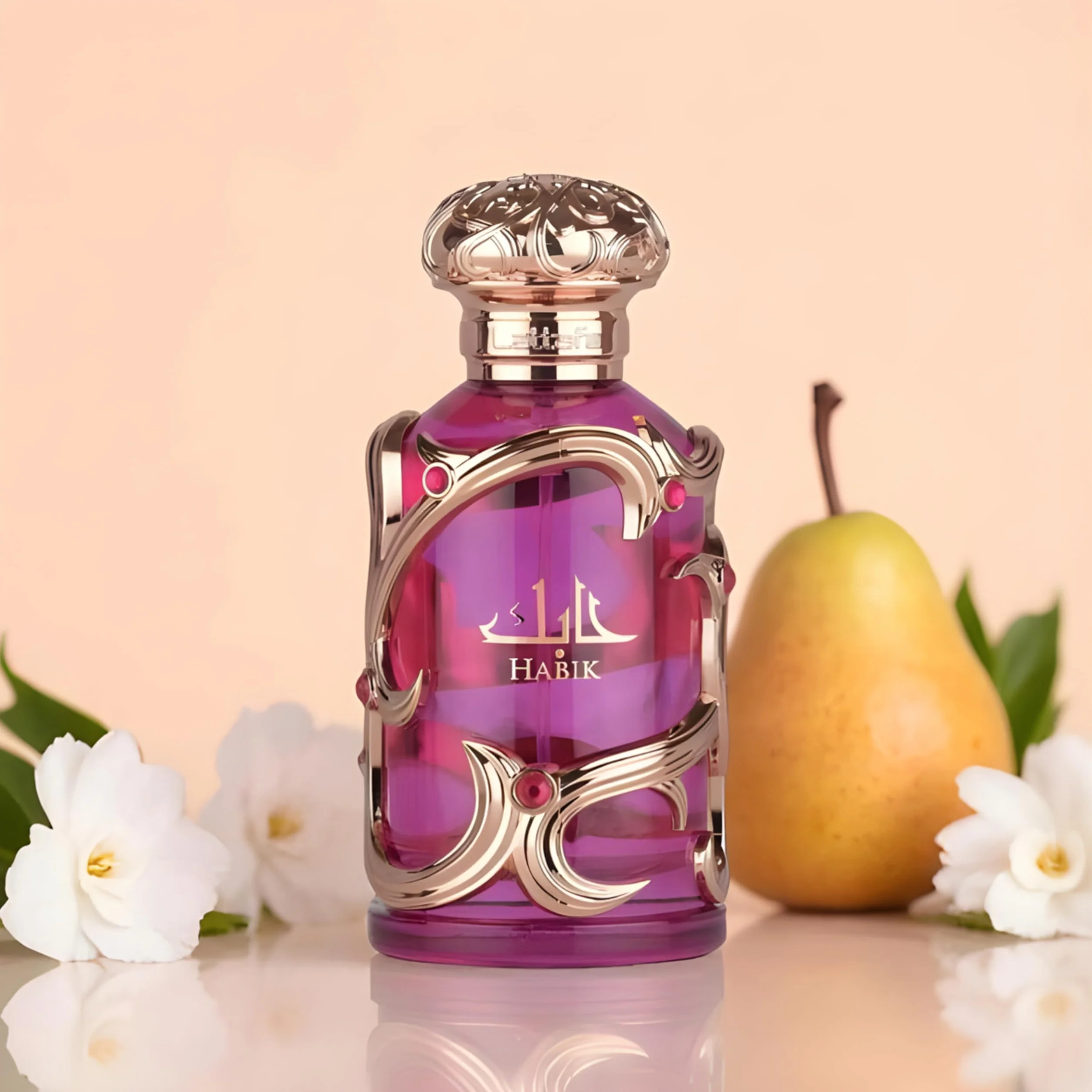 Lattafa Habik - Floreale, Fruity, Fresh, Musky - Eau de Parfum Spray Long-Lasting Fragrance for Women, 3.4 Ounce / 100 ml