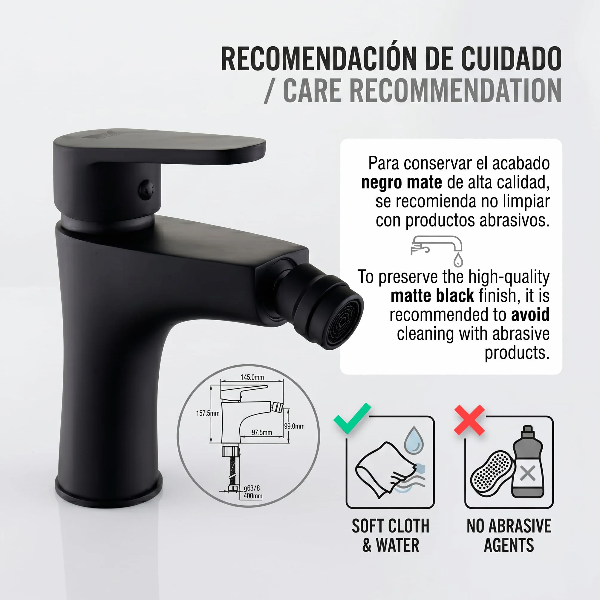 RUBINETTO MONOCOMANDO BIDET ALAMO