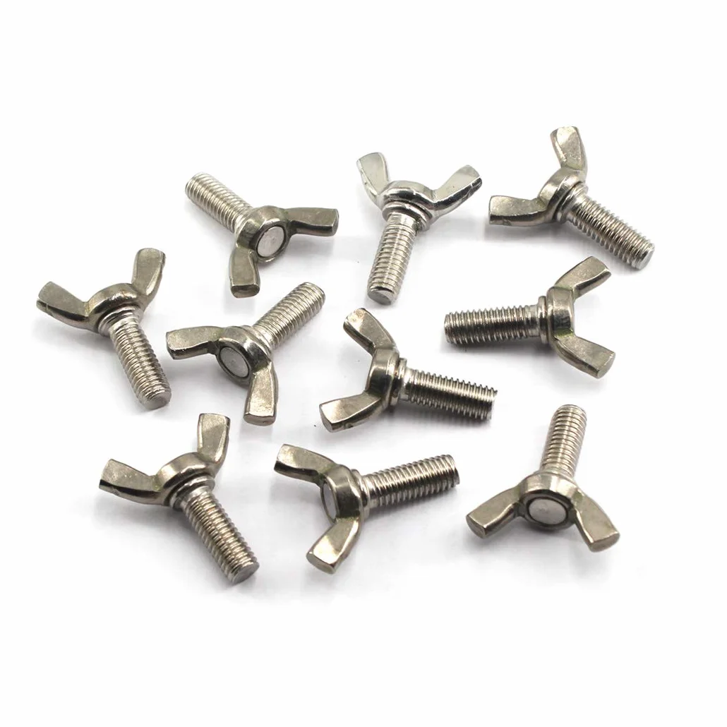 Bullone a farfalla M8 in acciaio inox 304 confezione da 10