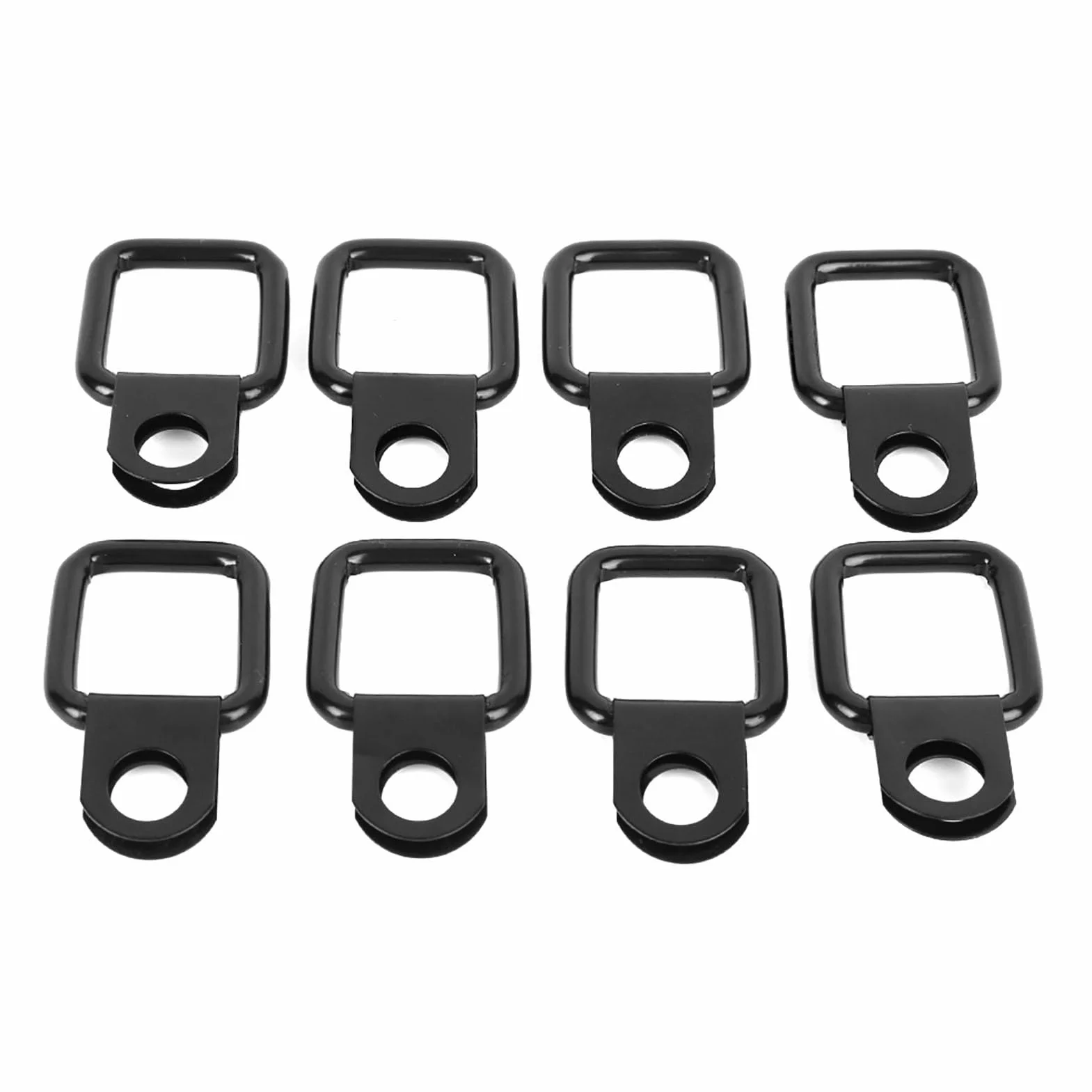 Ancoraggio ad anello a D 8 pezzi per Wrangler JK YJ TJ JKU 2,8 x 4,8 x 0,4 cm