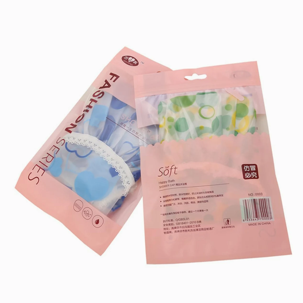 Healeved 20pezzi Cuffie Impermeabili Da Design Stampato Cuffie Regolabili Pe Per Casa Salone Di Bellezza e Viaggi Colorazioni Miste Comode e Sicure Da Indossare