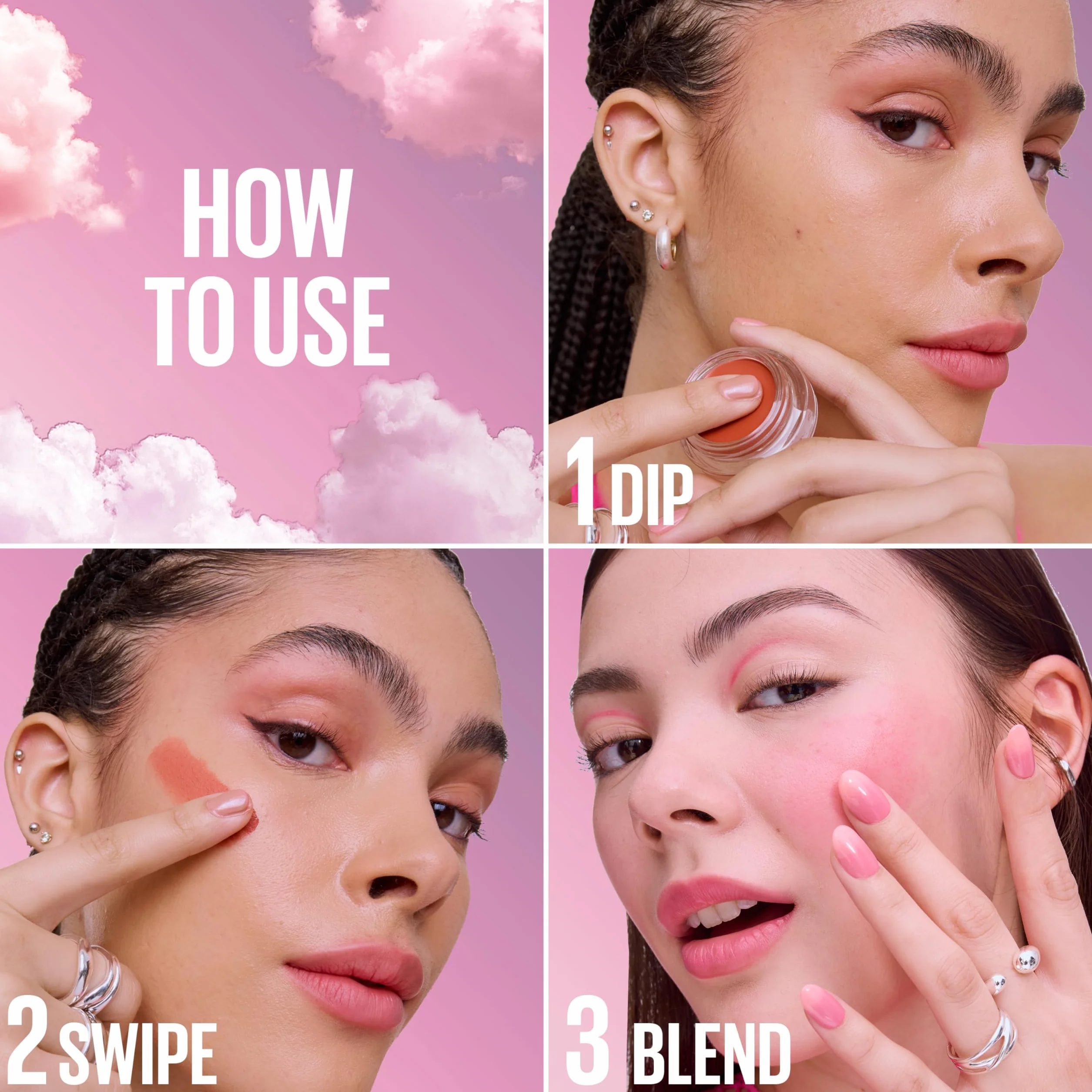Maybelline New York CLOUDTOPIA MOUSSE COLORATA GUANCE E LABBRA
