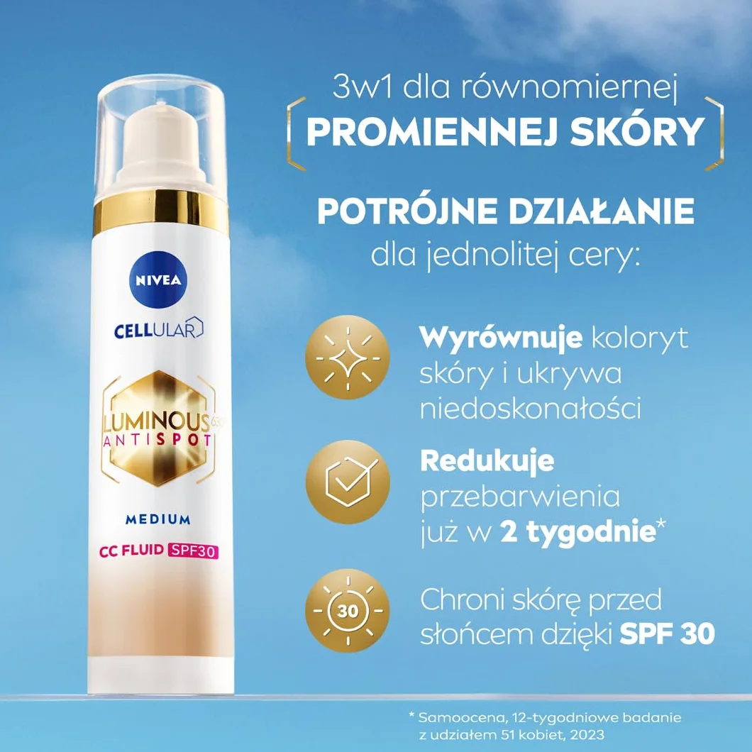 NIVEA LUMINOUS630® CC 30 crema anti-scolorimento 02/medio 40 ml