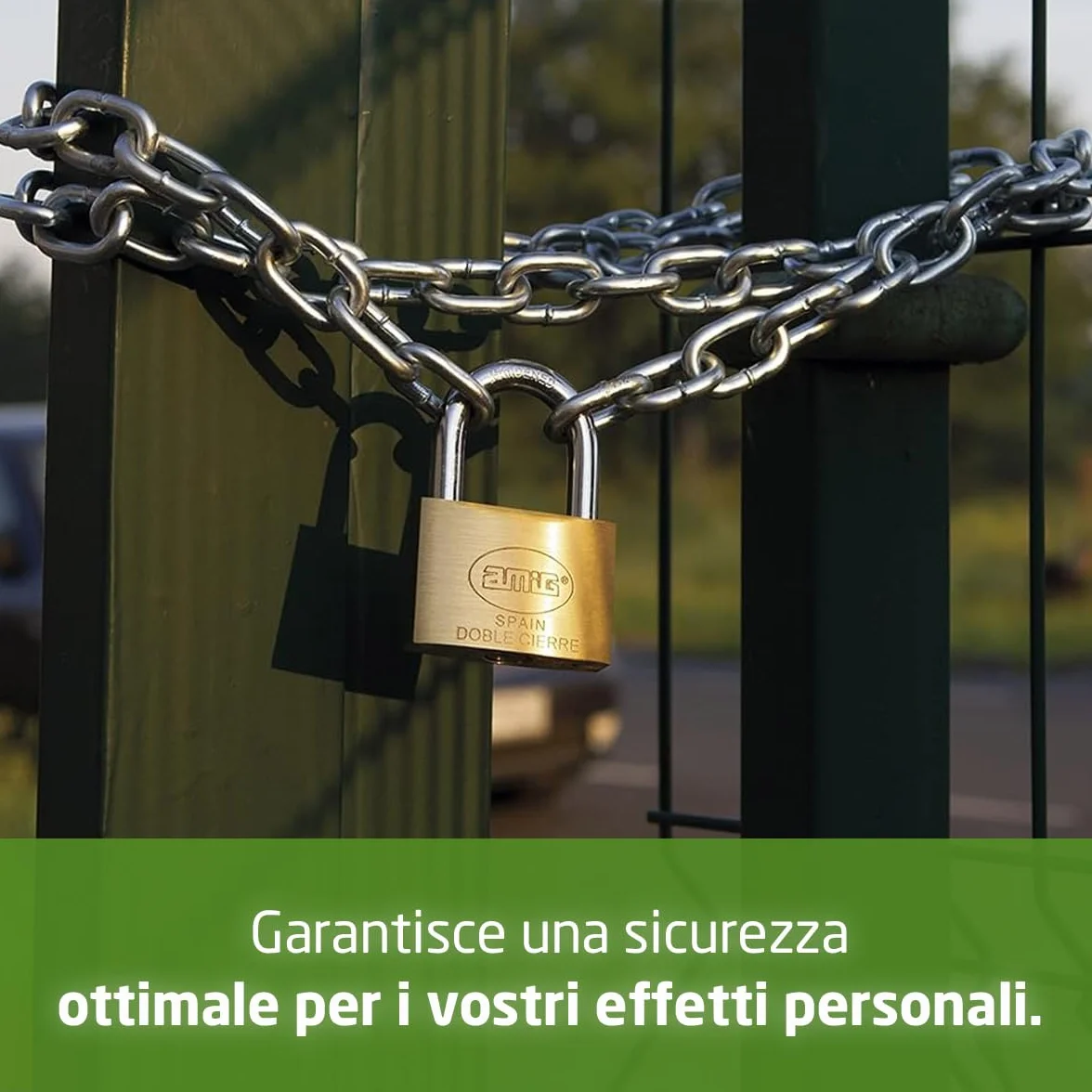 Lucchetto di Sicurezza in Ottone e Acciaio 30 mm con 2 Chiavi per Armadietti