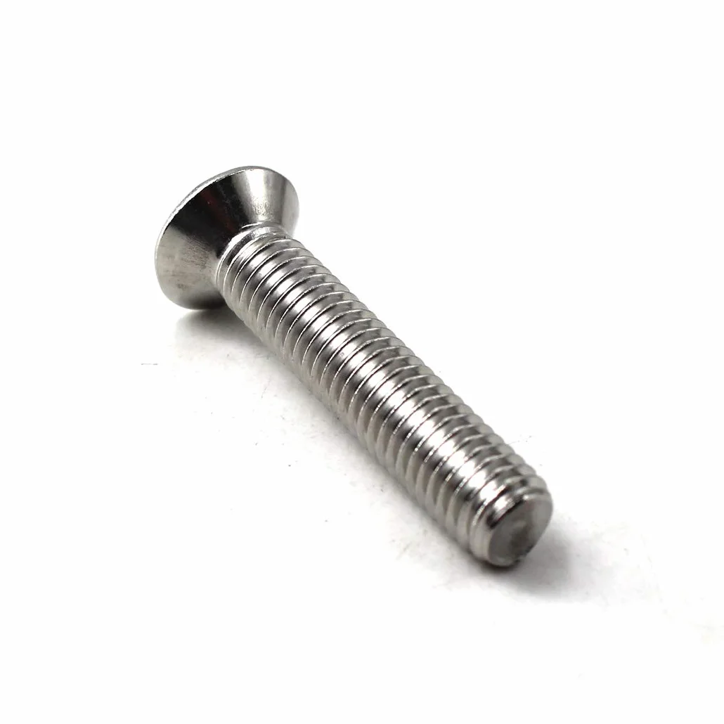 Viti M3x8mm a testa piatta in acciaio inox 304, confezione da 100