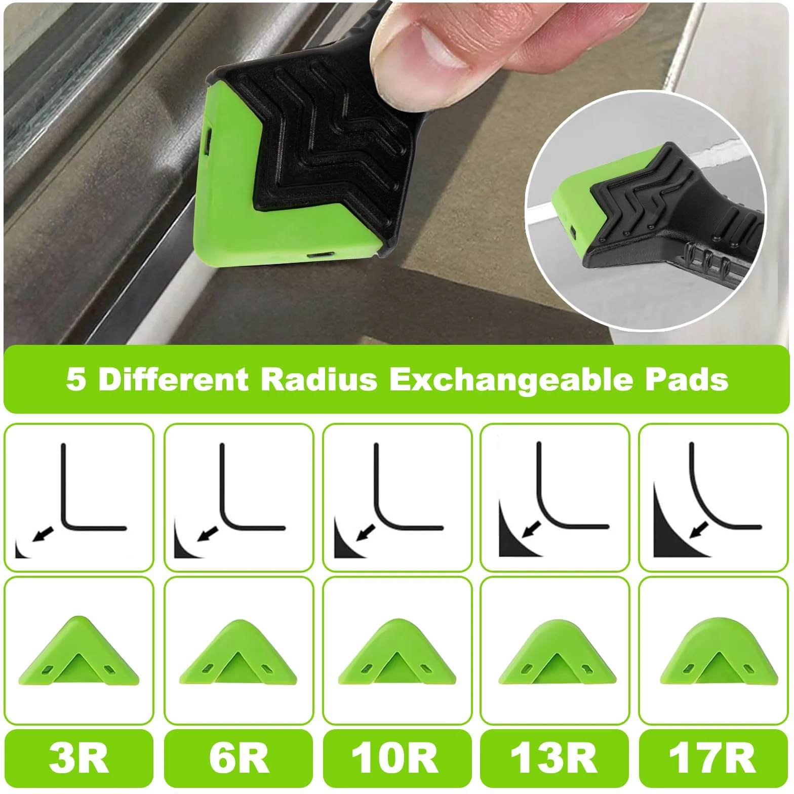 Strumenti per Calafataggio Silicone Kit 5 in 1, Raschietto e Spatola per Sigillante, Rimozione per Finestra