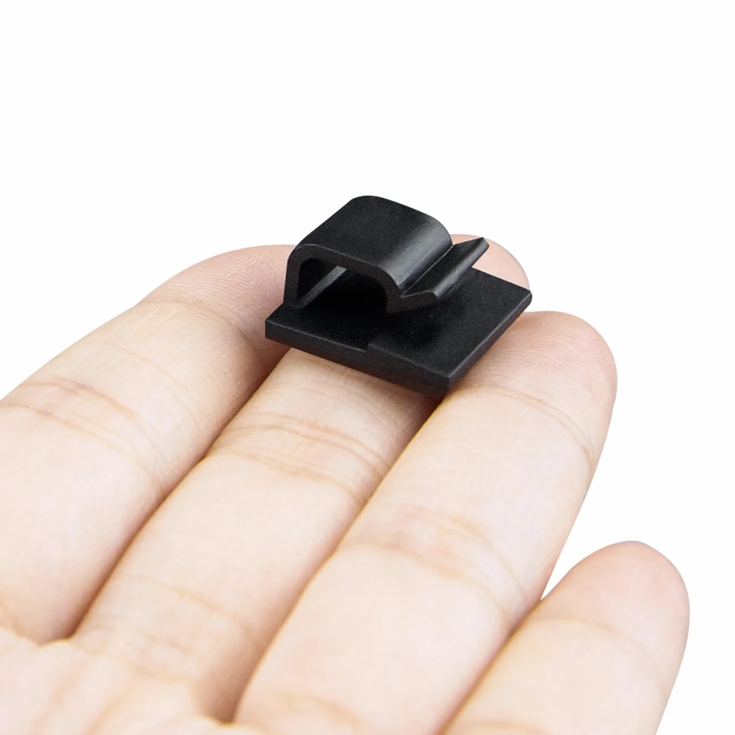 SOULWIT 50 Clip Cavo Autoadesivo, Fermacavi Organizer Gestione Cavi per TV PC Laptop Ethernet