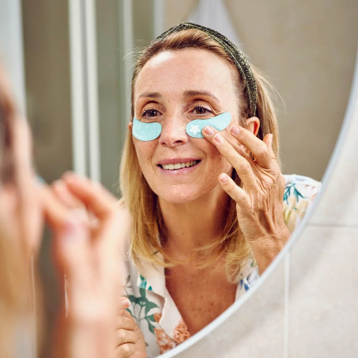 La Saponaria | Patch occhi riutilizzabili Eye Star, Patch occhi riutilizzabili in silicone, Contorno Occhi Liftato e Radioso, Potenzia l'Efficacia delle Creme Contorno Occhi